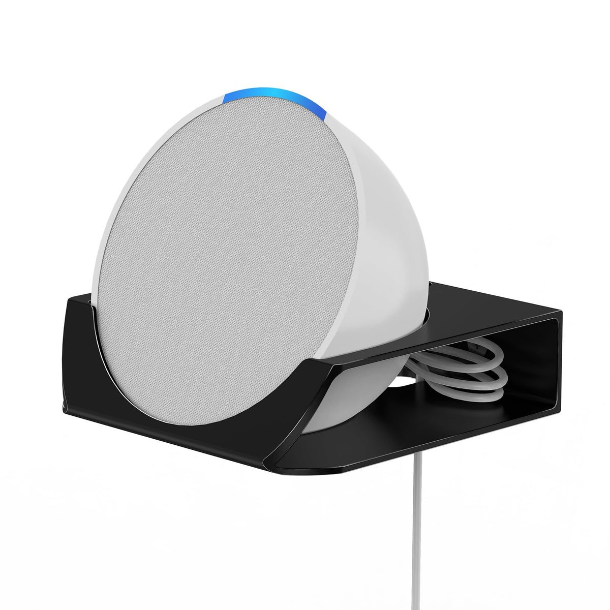 Wall Mount For Echo Pop, Aluminum Alloy Stand For Echo Pop With Cable Management, Space Saving Echo Pop Stand Holder, Stable Bra