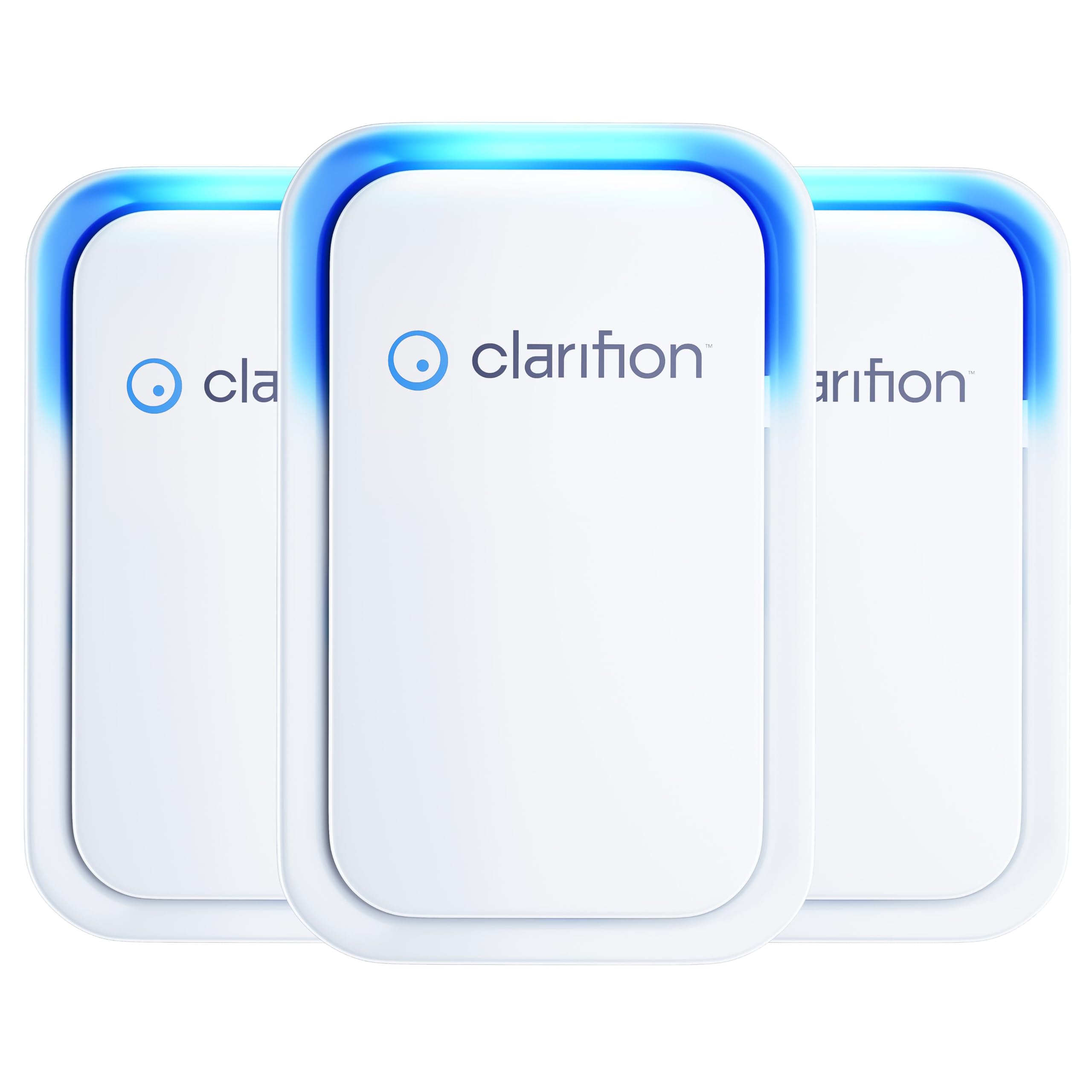Clarifion   Air Ionizers For Home (3 Pack), Negative Ion Filtration System, Quiet Air Freshener For Bedroom, Office, Kitchen, Po