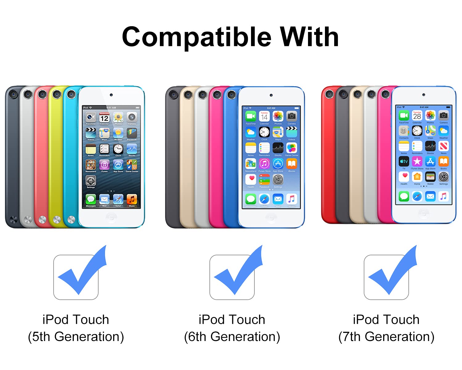 Ivoler [4 Pack] [Tempered Glass] Screen Protector Compatible Ipod Touch 7G 2019 6G 5G (7Th 6Th 5Th Generation), 0.2Mm Ultra Thin