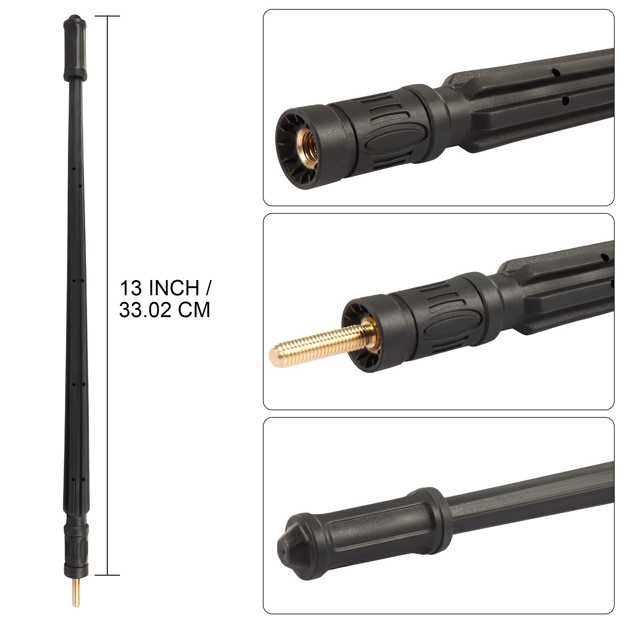 Basiker Antenna Fit For 1995 2024 Toyota Tundra Tacoma Fj Cruiser, Toyota Accessories, 13 Inch Truck Car Tundra Tacoma Antenna R