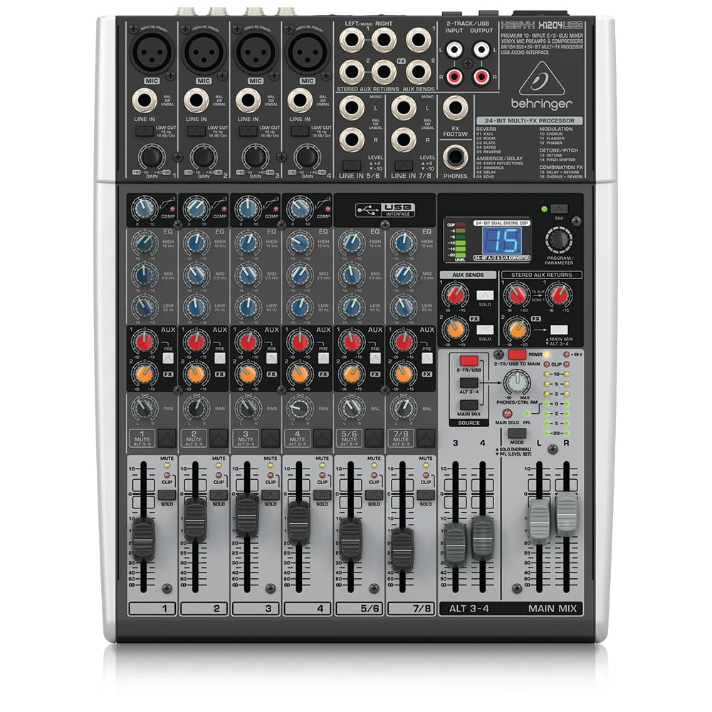 Behringer Xenyx X1204Usb Mixer With Usb And Effects