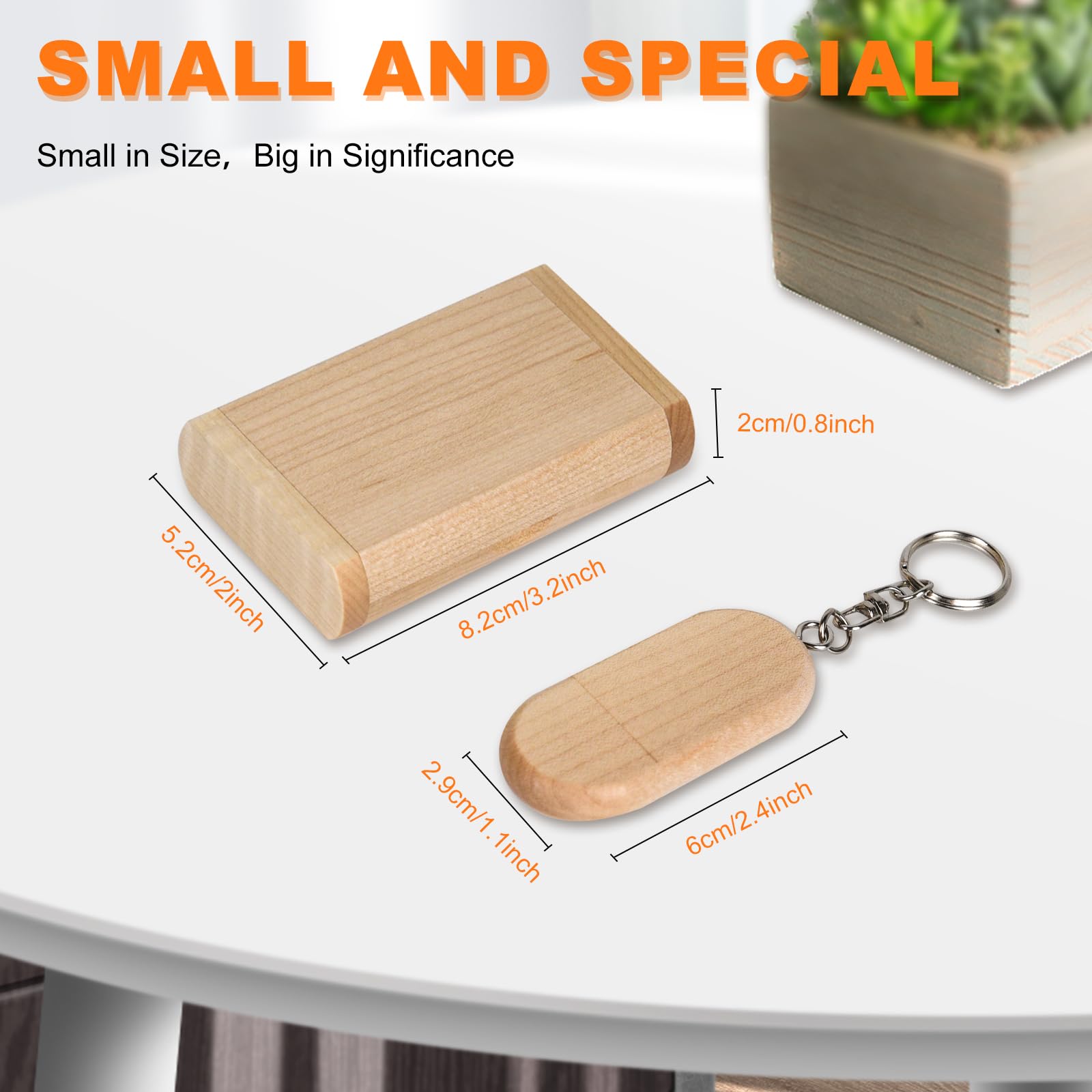 Novelty Wooden Usb 2.0 Flash Drive 16Gb Data Storage Memory Stick Usb Stick Ellipse Pendrive With Wooden Box