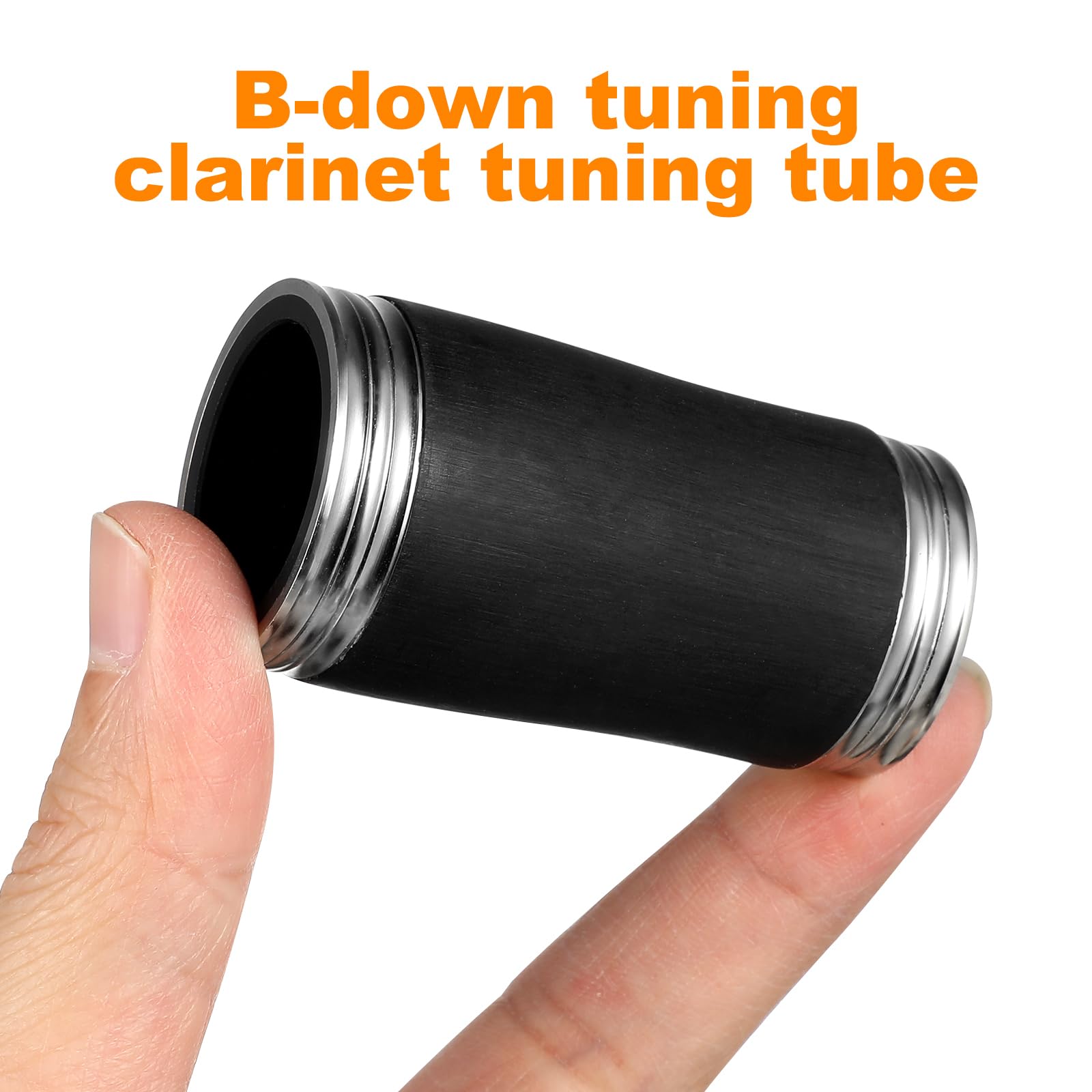 Clarinet Pipe Musical Instrument Barrel Clarinet Tube Tuning Tube Adjustable B Flat Clarinet Barrel Pitch Pipe Treble Pitch 58Mm