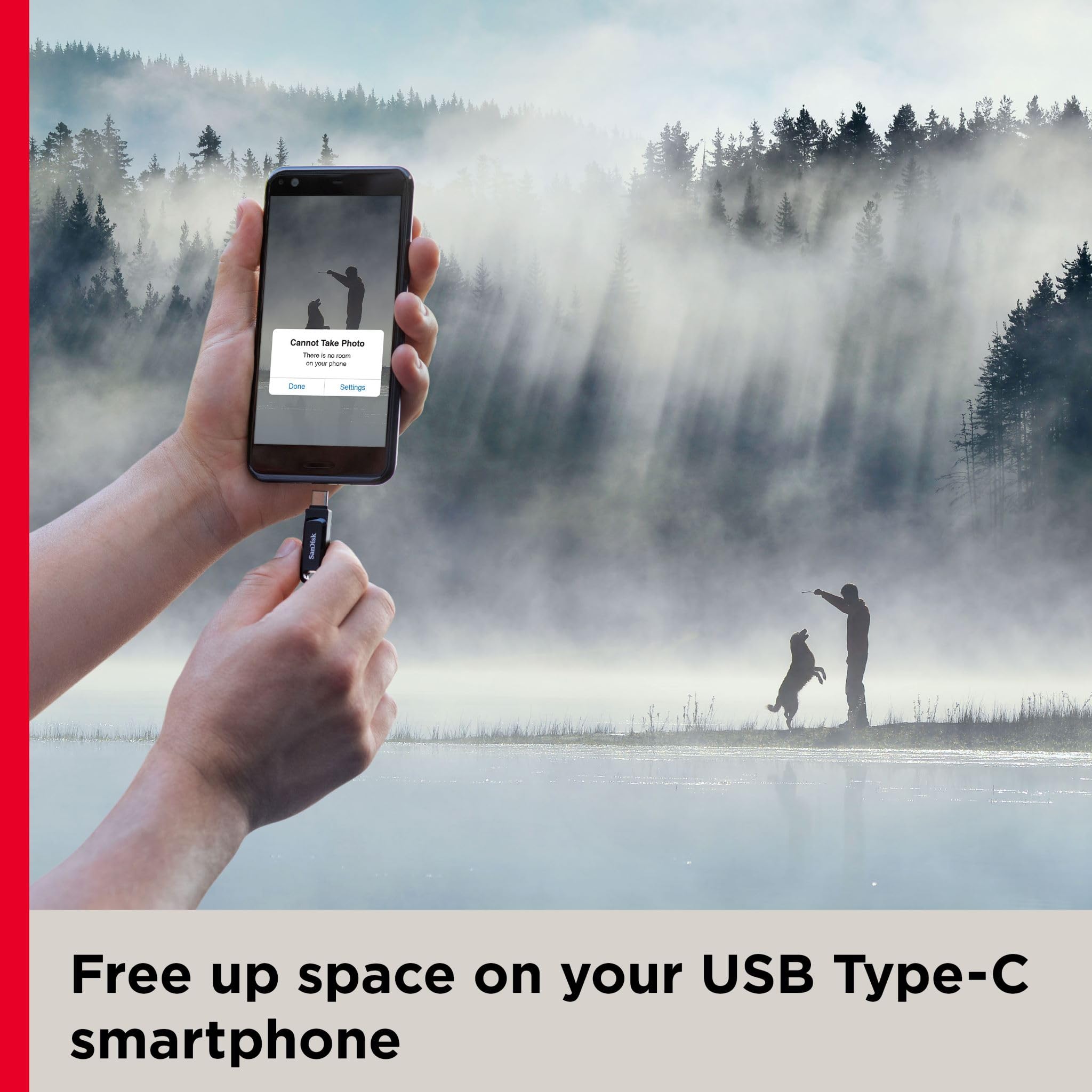 Sandisk 64Gb Ultra Dual Drive Go Usb Type-C Flash Drive, Black - Sdddc3-064G-G46
