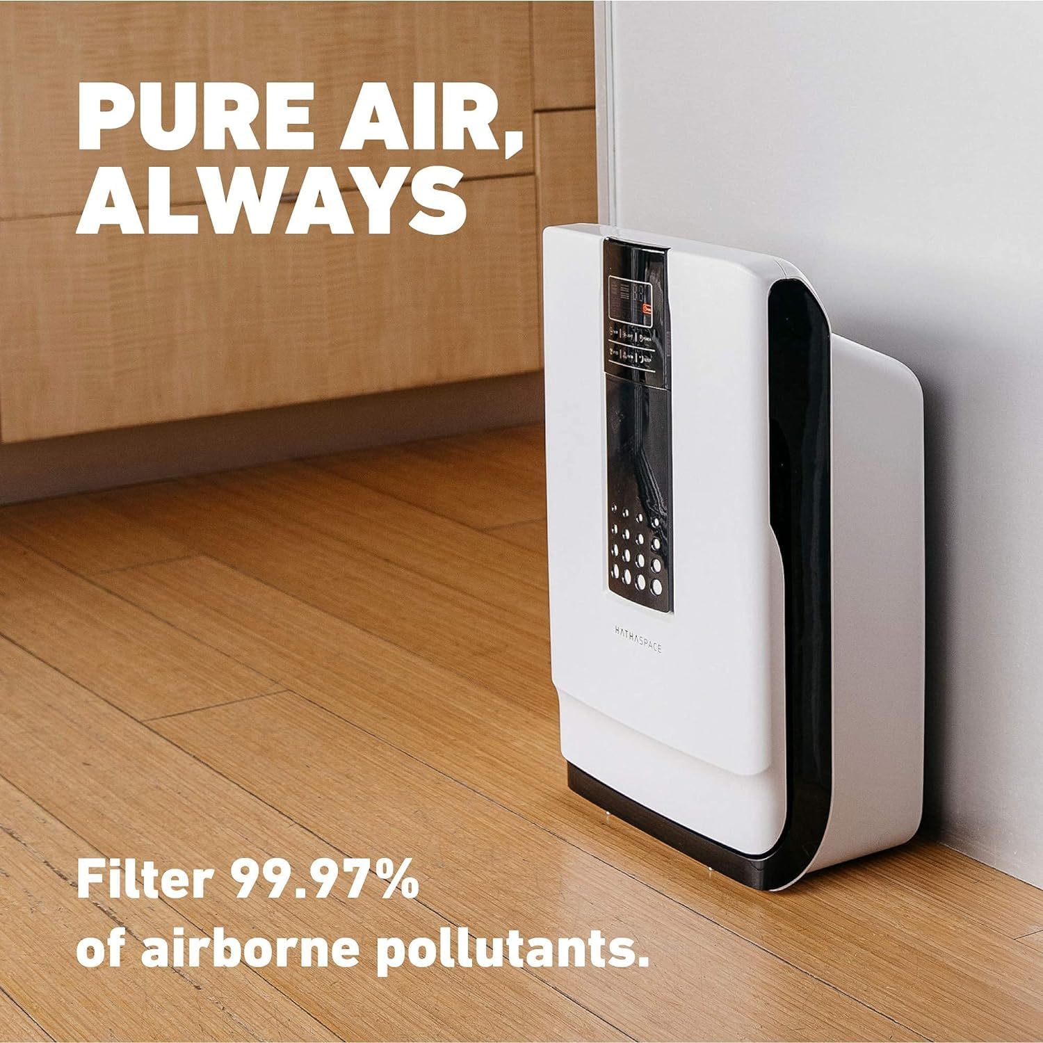 Hathaspace Smart Air Purifiers   True Hepa Air Purifier, Cleaner & Filter For Allergies, Smoke, Pets   Eliminator Of 99.9% Of Du