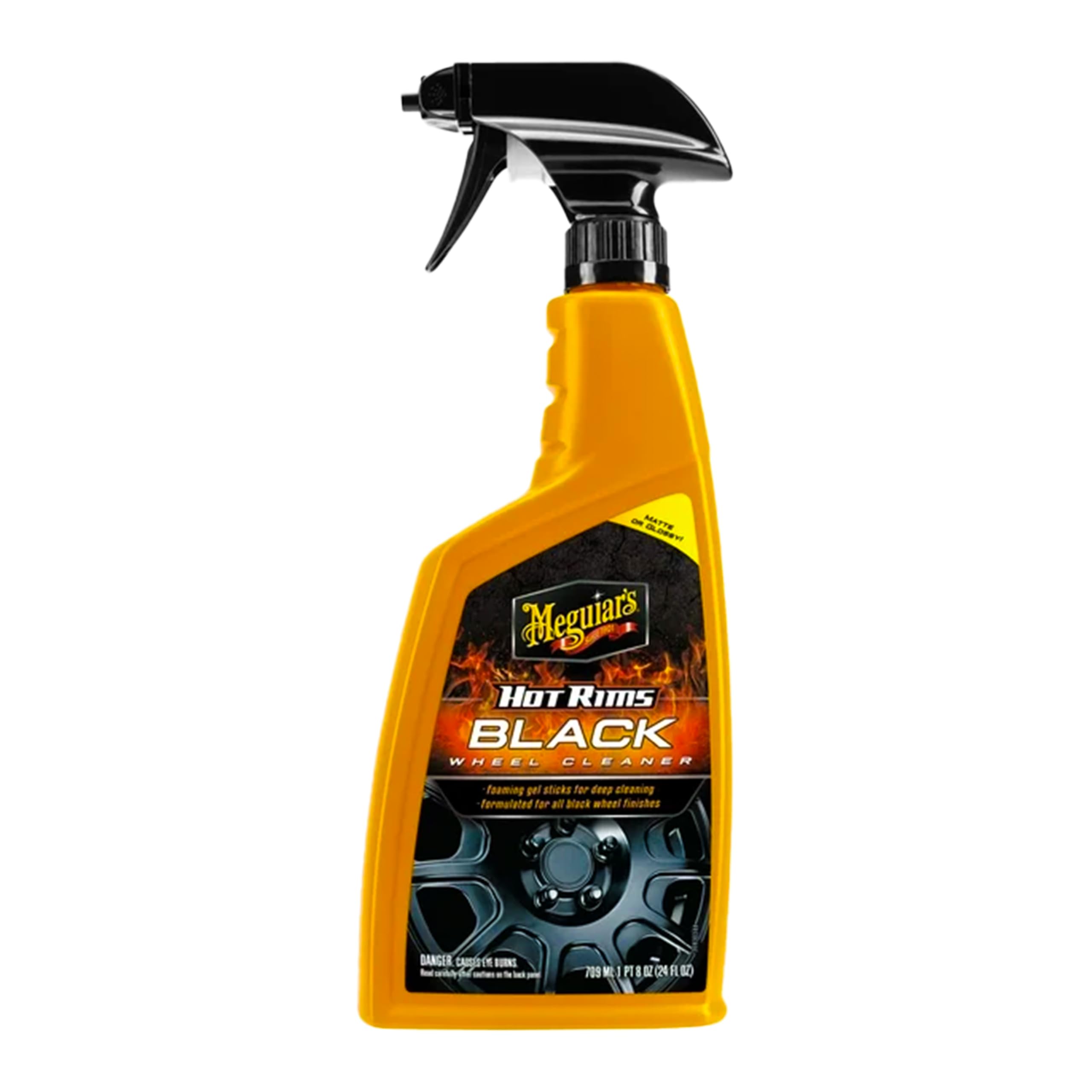 Meguiar'S Hot Rims Black Wheel Cleaner, Best Cleaner For Matte Black Wheels - 24 Oz Spray Bottle,WBAUVB0BNK1X9PV