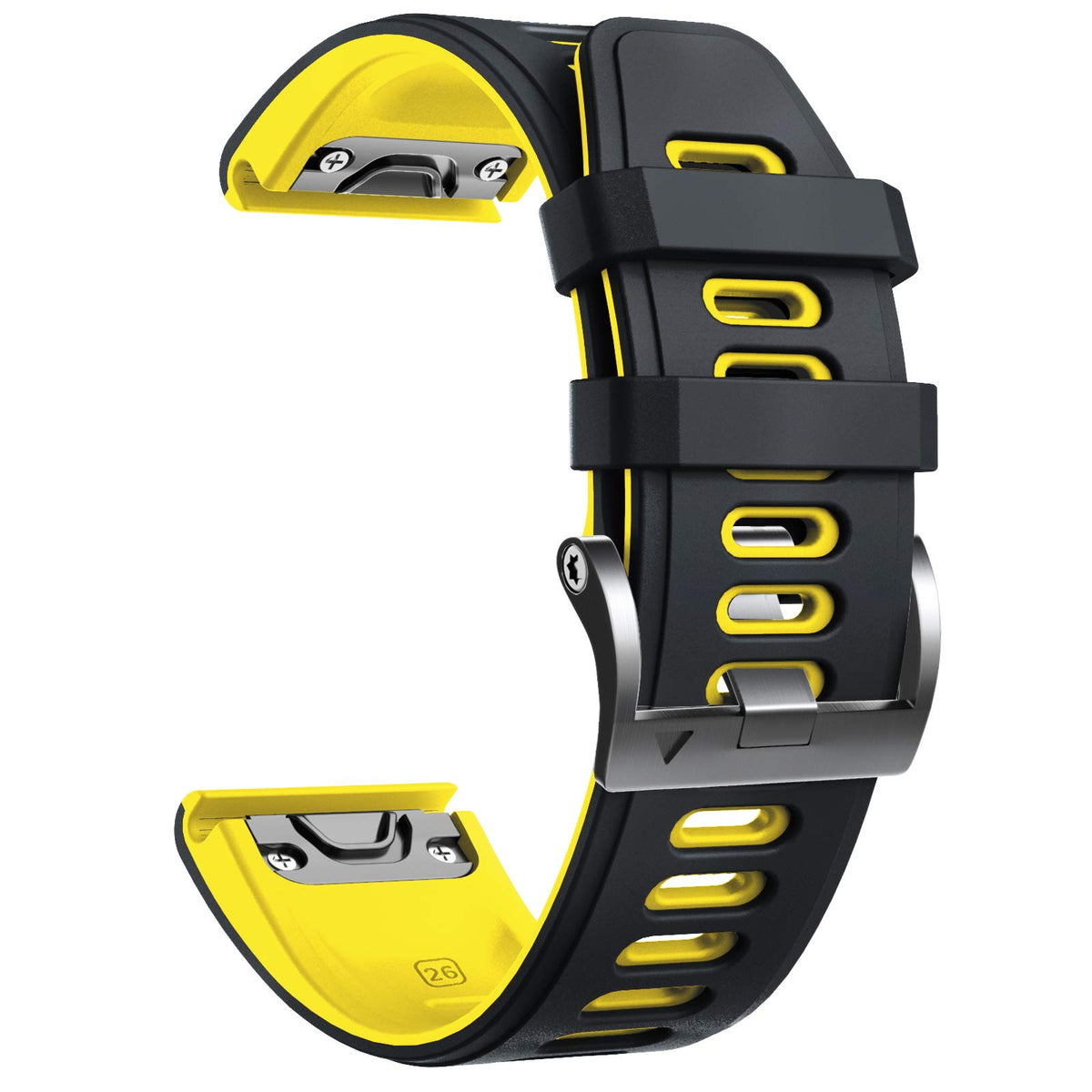 Notocity Compatible With Fenix 6X Watchbands Silicone Sport Watch Strap For Fenix 5X5X Plusfenix 6X Profenix 7Xfenix 3Fenix 3 Hr