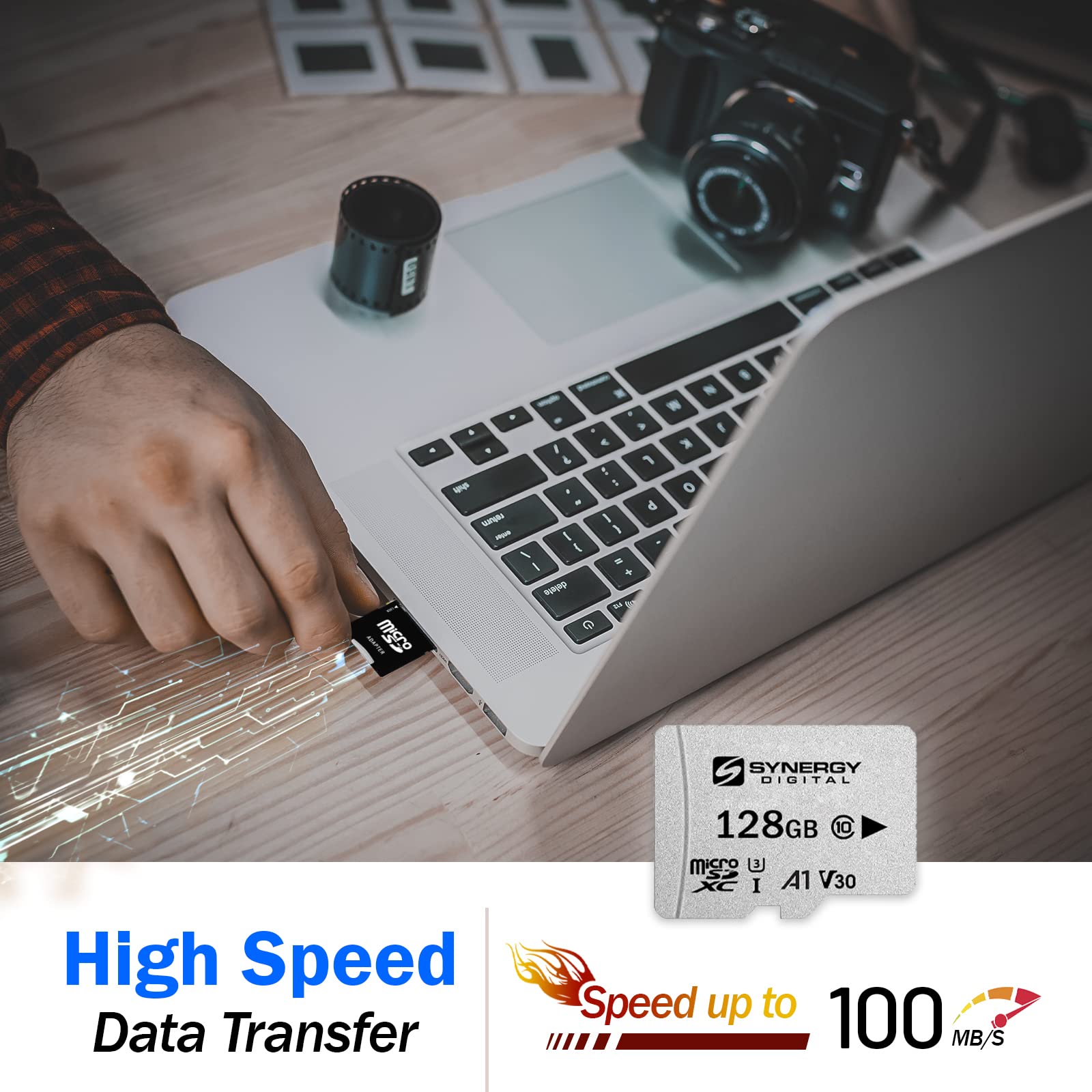 Digital Camera Memory Card, Works With Kodak Printomatic Instant Digital Camera, 128Gb Micro Sd Secure Digital Memory Card