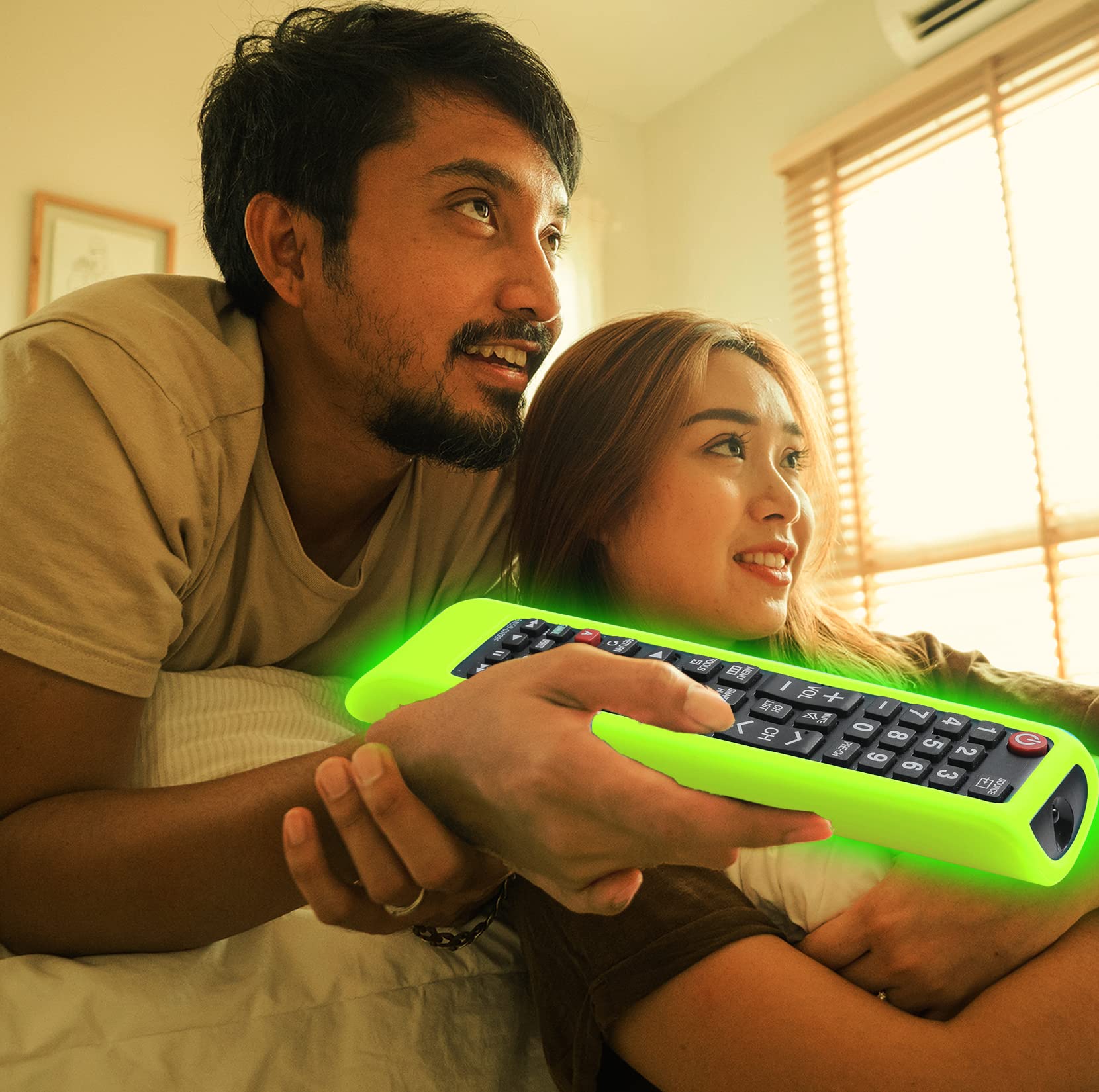 Remote Case For Samsung Tv Controller, Silicone Remote Cover For Bn59 01199F Samsung Remote Control, Smart Tv Remote Skin Sleeve Glow In The Dark