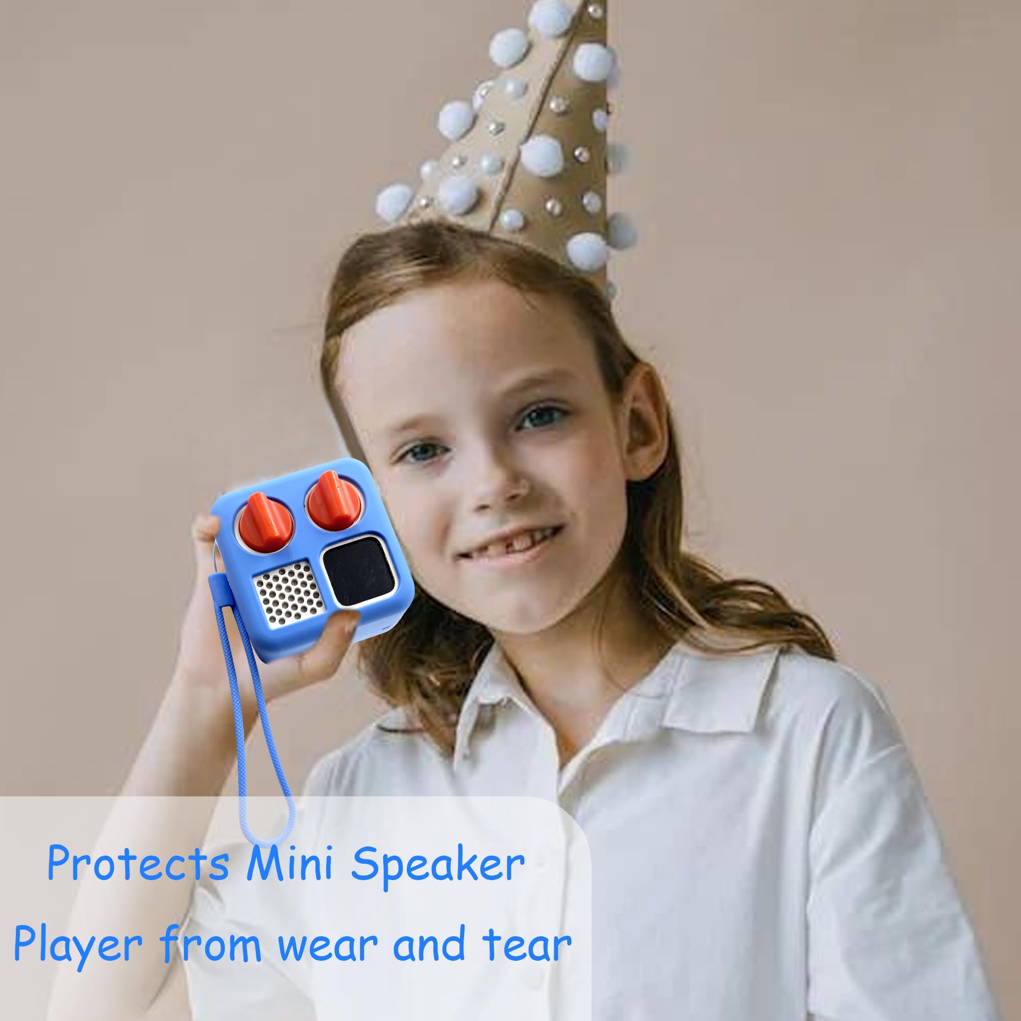 Leotube Silicone Shell Cover Case For Yoto Mini Player, Silicone Protective Sleeve Case Compatible With Mini Bluetooth Speaker (