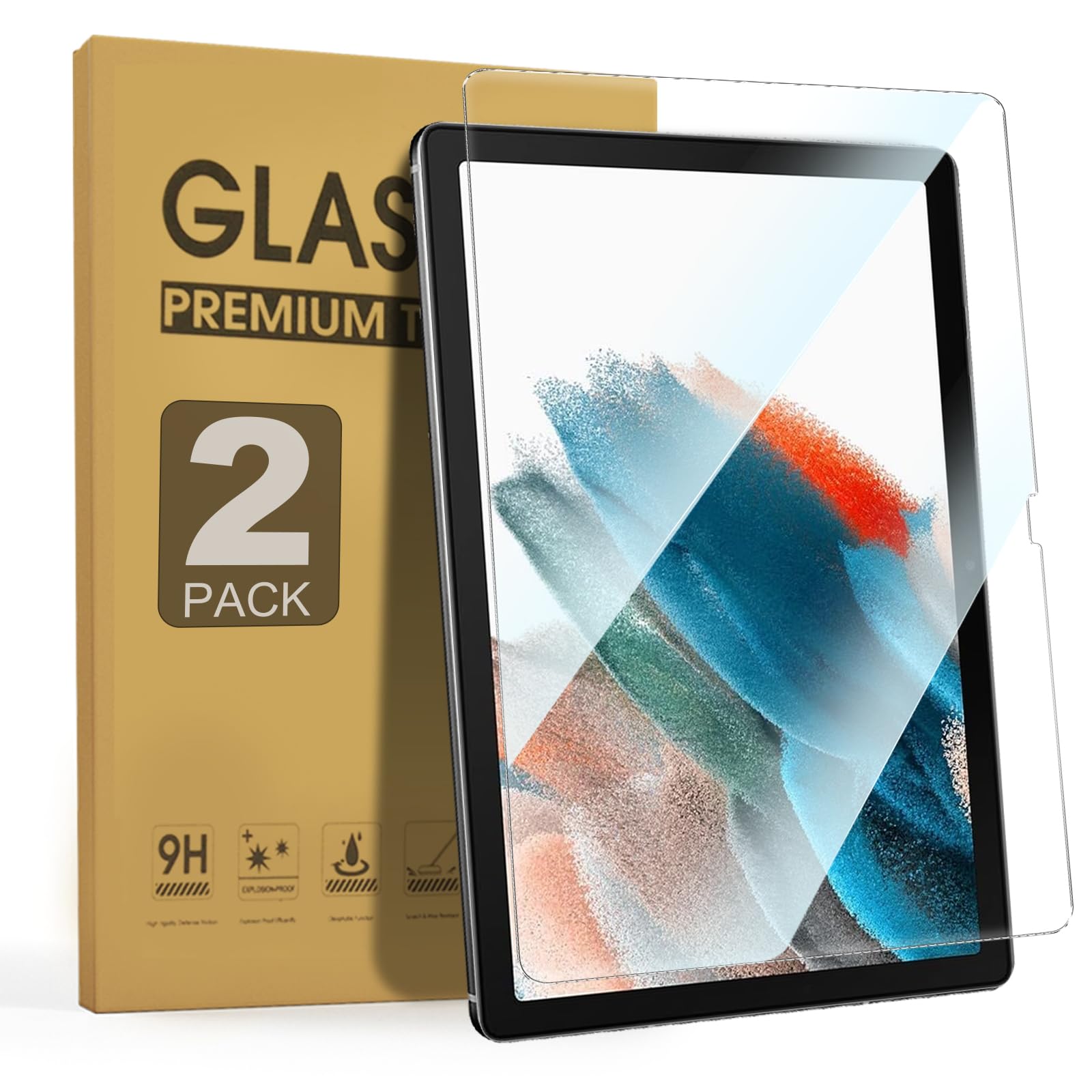 Zenrich [2Pack] Anti Blue Light Tempered Glass Screen Protector For Samsung Galaxy Tab A8 10.5 Inch (Sm X200/X205/X207) With Ant