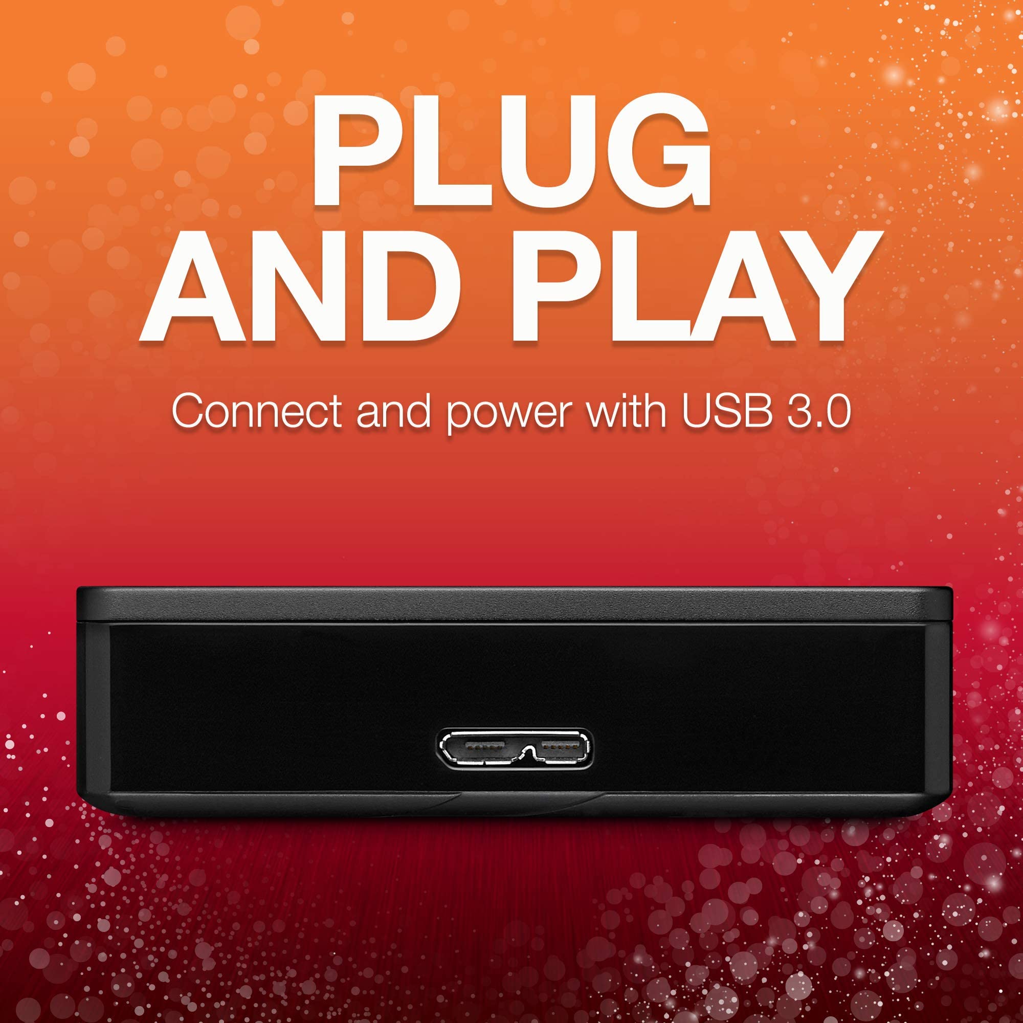 Seagate Backup Plus Portable 5TB External Hard Drive HDD � Black USB 3.0 for PC Laptop and Mac, 2 Months Adobe CC Photography (STDR5000100)