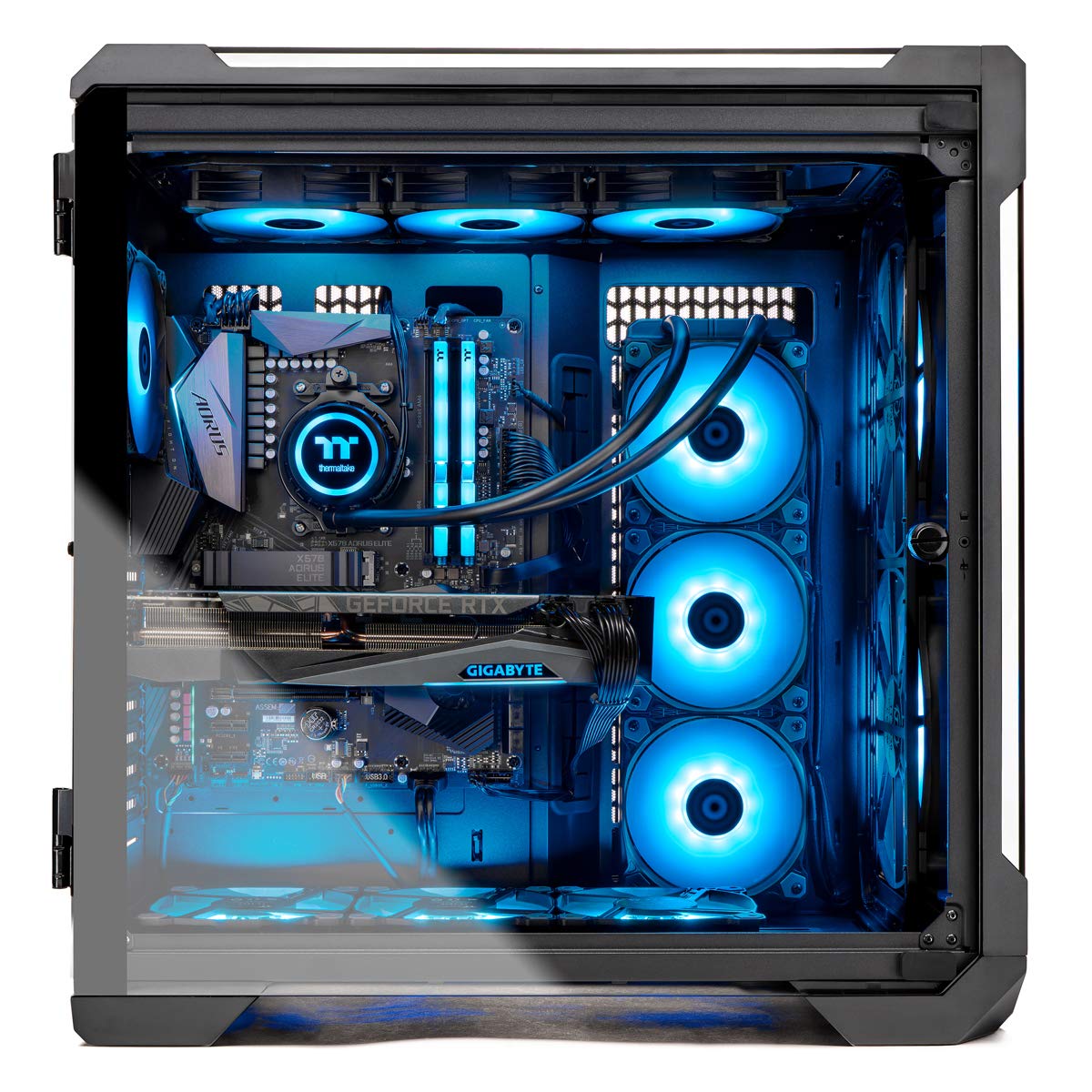 Thermaltake Lcgs View 390 Aio Liquid Cooled Cpu Gaming Pc(Amd Ryzen 7 5800X 8 Core, Toughram Ddr4 3600Mhz 16Gb Rgb Memory, Nvidi