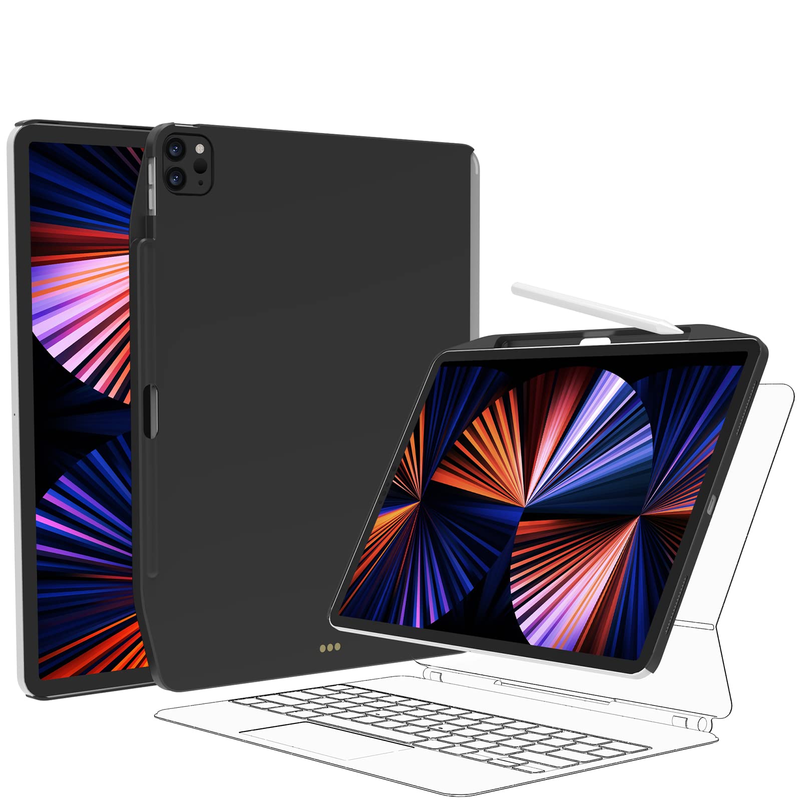 SwitchEasy CoverBuddy Case for iPad Pro 11 Compatible with Magic Keyboard & Smart Keyboard Folio (Keyboard Not Included) | for 2