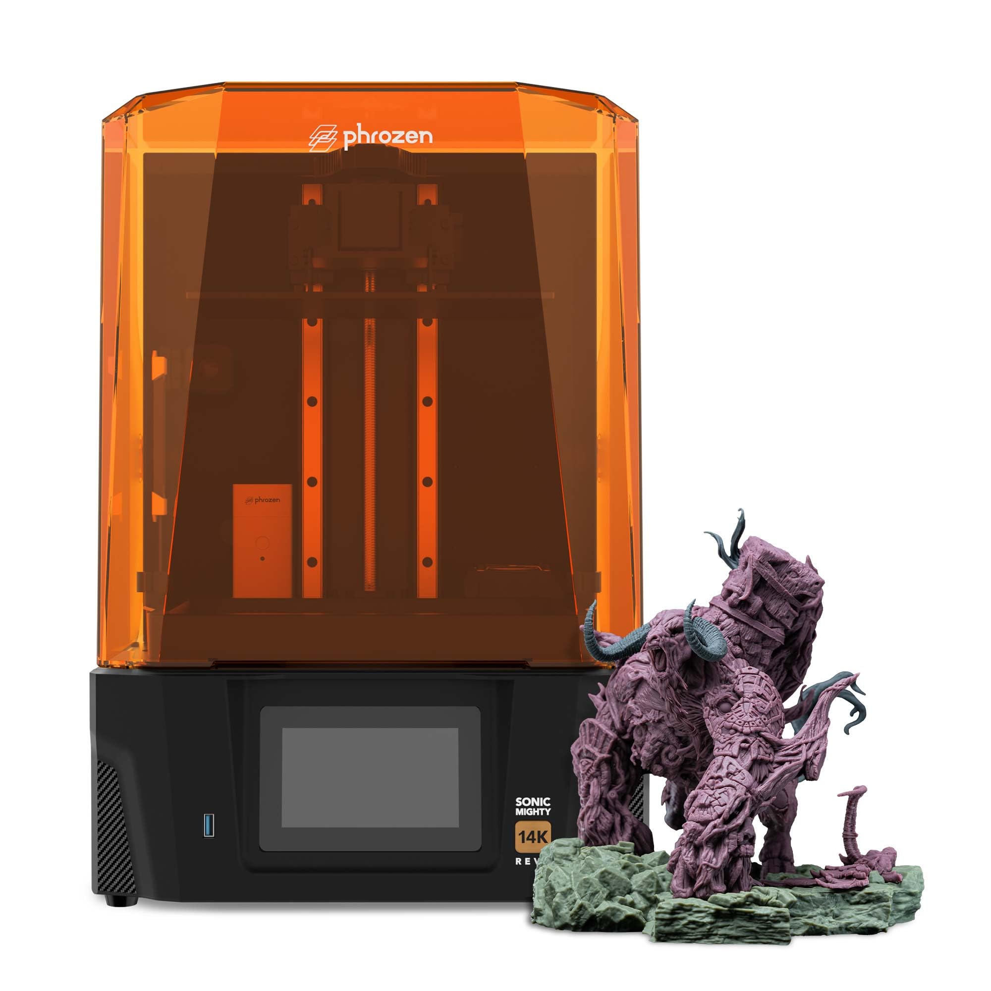 phrozen Sonic Mighty Revo 14K LCD Resin 3D Printer, 10.1 Monochrome LCD, Tabletop 3D Printer with 16.8*24.8m XY Resolution, 8.8*
