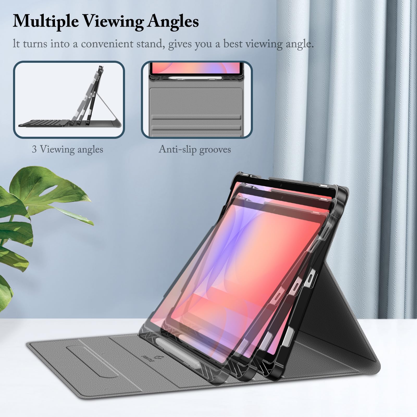 Fintie Keyboard Case For Samsung Galaxy Tab S10 Lite/ S10 Fe/ S9 Fe 5G 10.9 Inch/Tab S9 11 Inch With S Pen Holder, Slim Stand Co