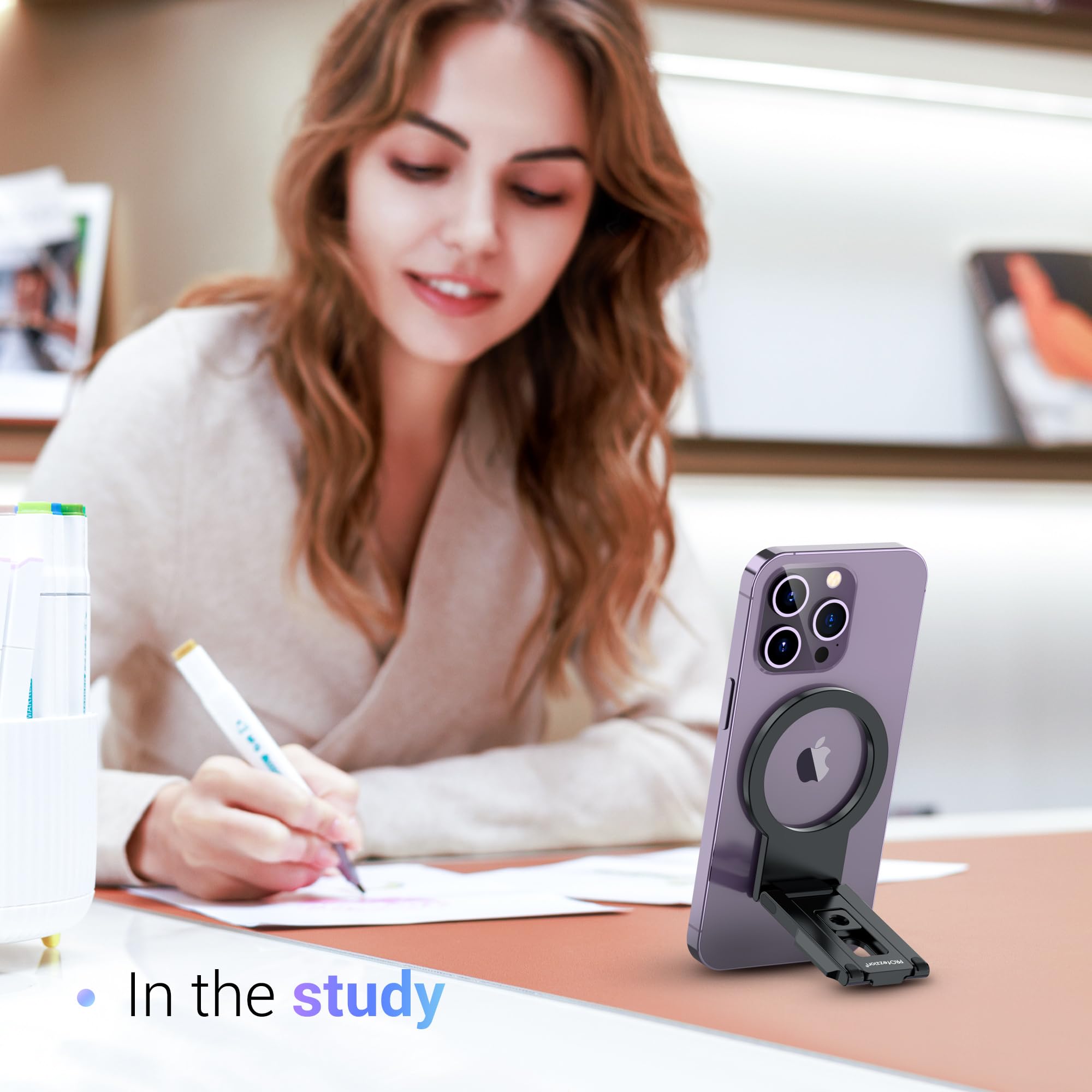 Profezzion Continuity Camera Mount With Mag Safe For Mac Desktops & Displays, Strong Magnetic Phone Holder For Iphone 16 15 14 1