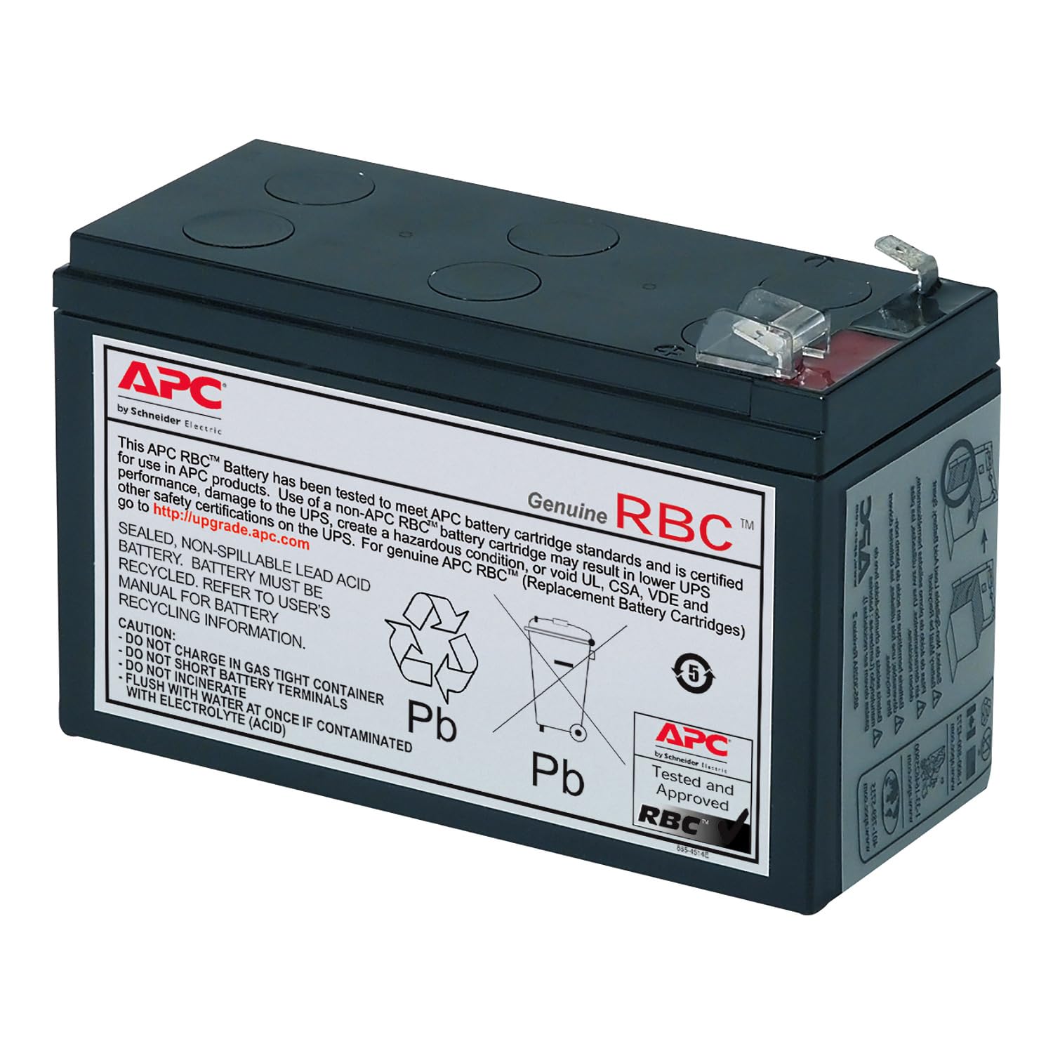 Apc Ups Battery Replacement Rbc17 For Apc Models Be650G1, Be750G, Br700G, Be850M2, Be850G2, Bx850M, Be650G, Bn600, Bn700Mc, Bn90
