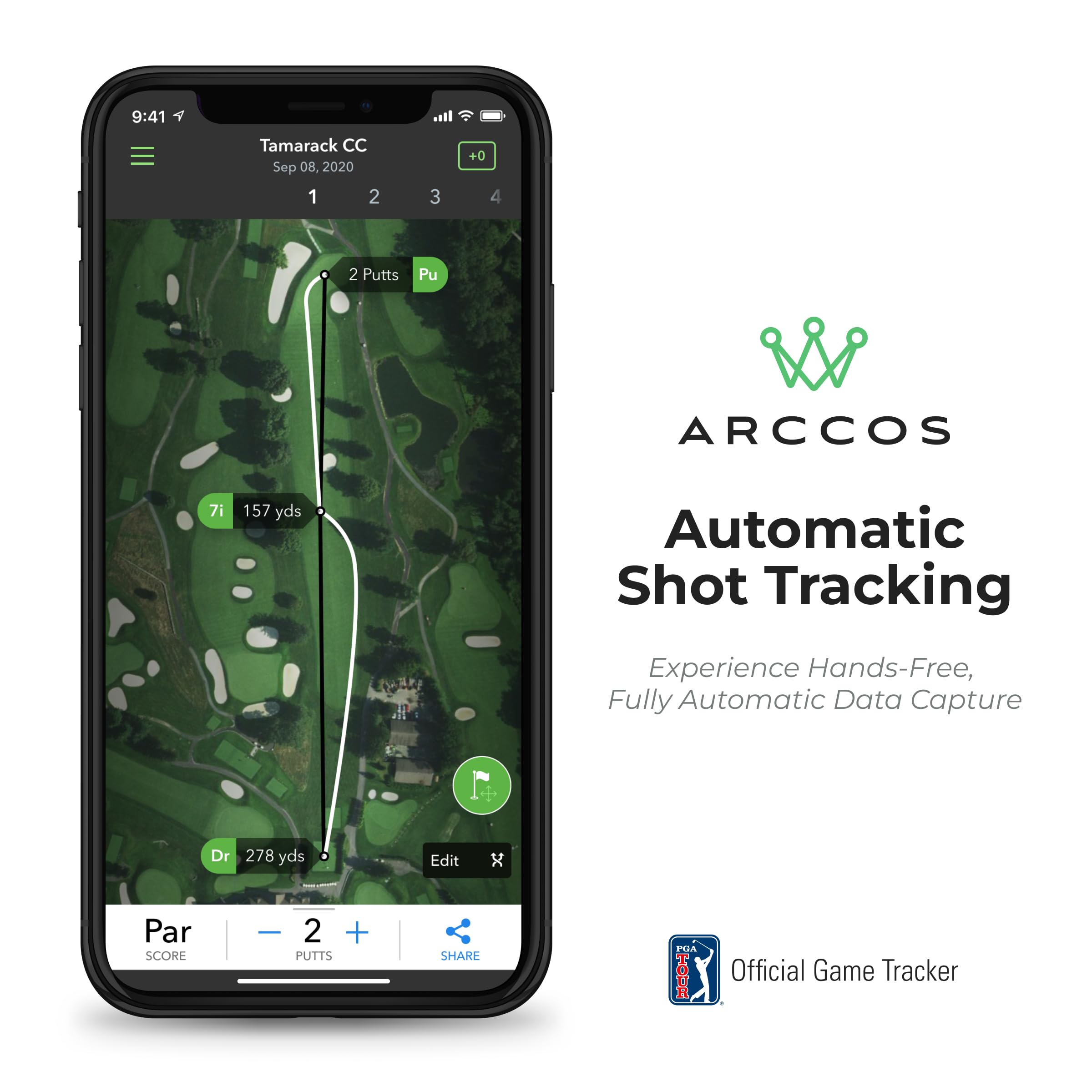 Limited Edition: Smoke Arccos Smart Sensors   Gen3+   Golf'S Best On Course Tracking System Featuring The First Ever A.I. Powere
