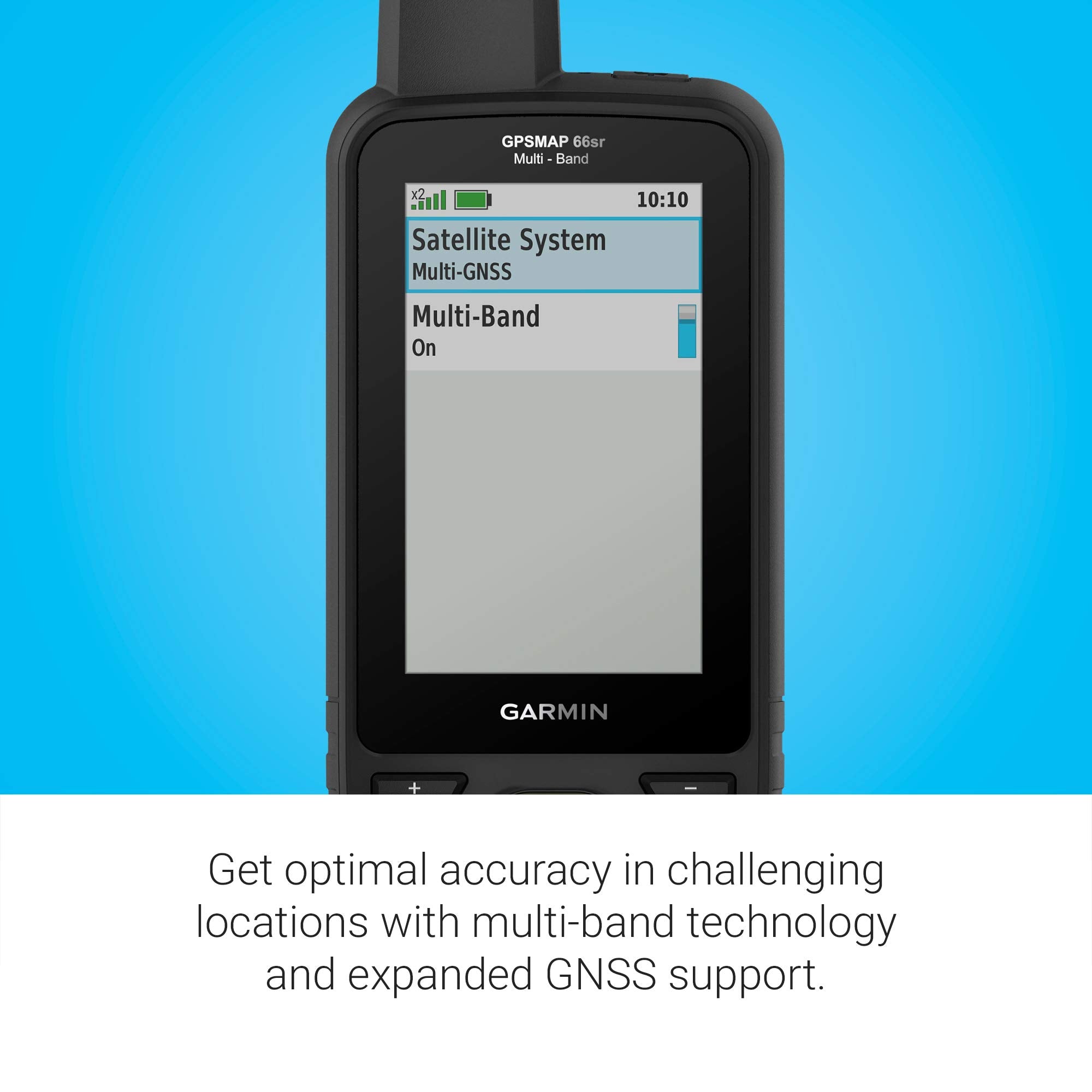 Garmin Gpsmap 66Sr, Hiking Handheld With Expanded Gnss And Multi-Band Technologyhandheld, 3 Color Display (010-02431-00) , Black