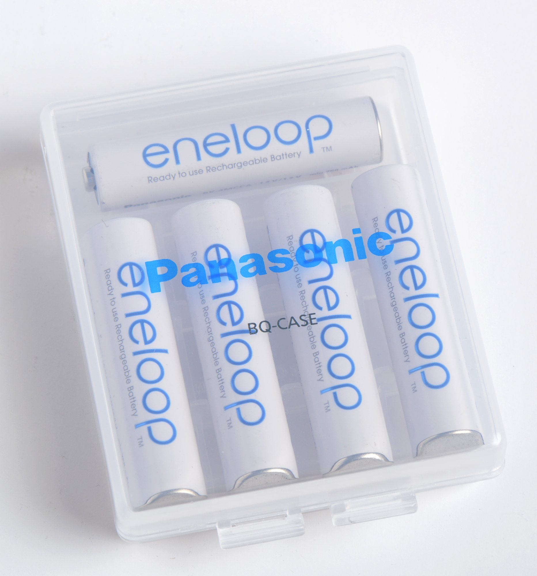 Eneloop Panasonic Bq Case2Sa Battery Storage Cases With 4Aa Or 5Aaa Battery Capacity, Pack Of 2