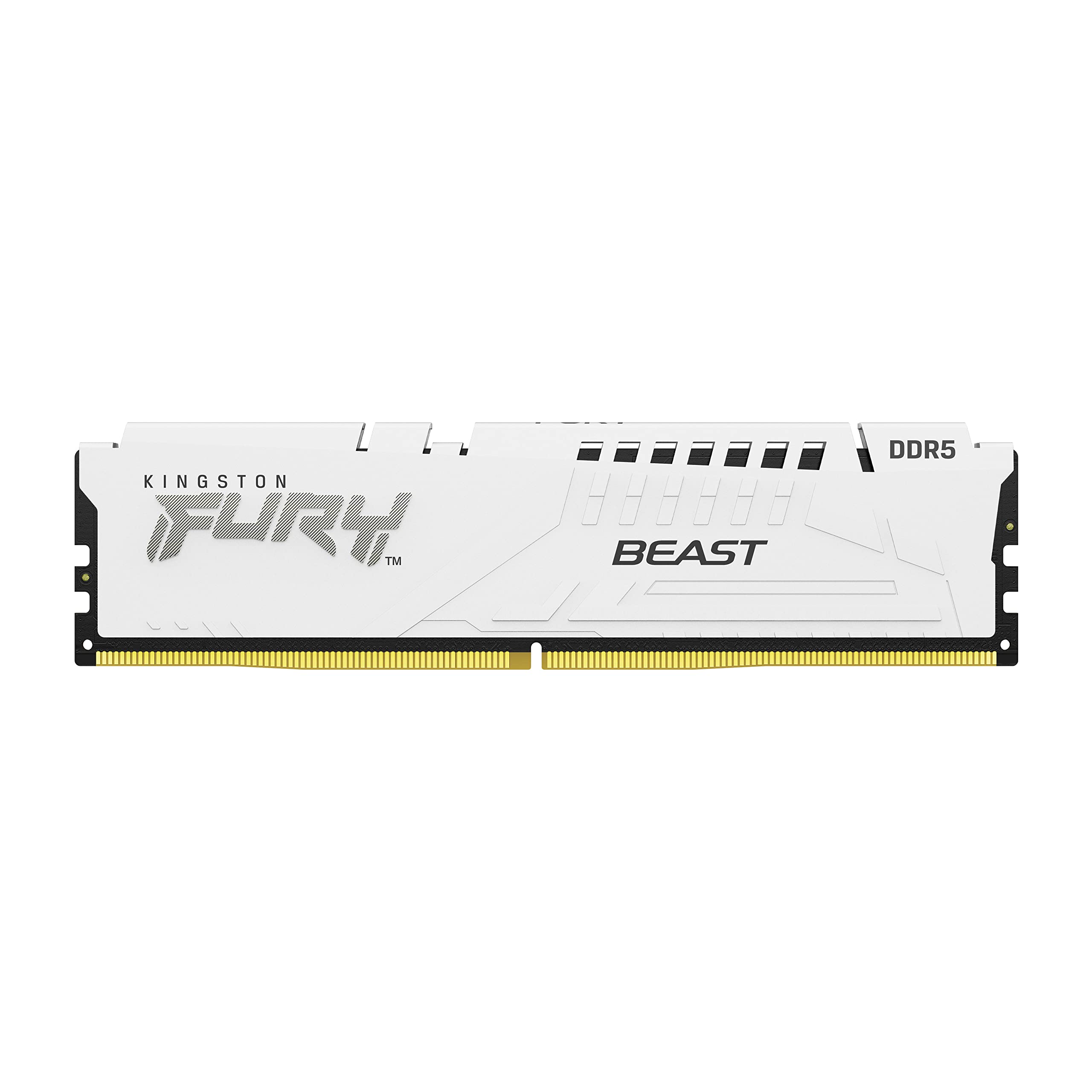 Kingston Fury Beast White 64Gb (4X16Gb) 5600Mt/S Cl40 Ddr5 Xmp Dimm | Overclocking | Plug N Play | Intel Xmp 3.0 | Kit Of 4 | Kf