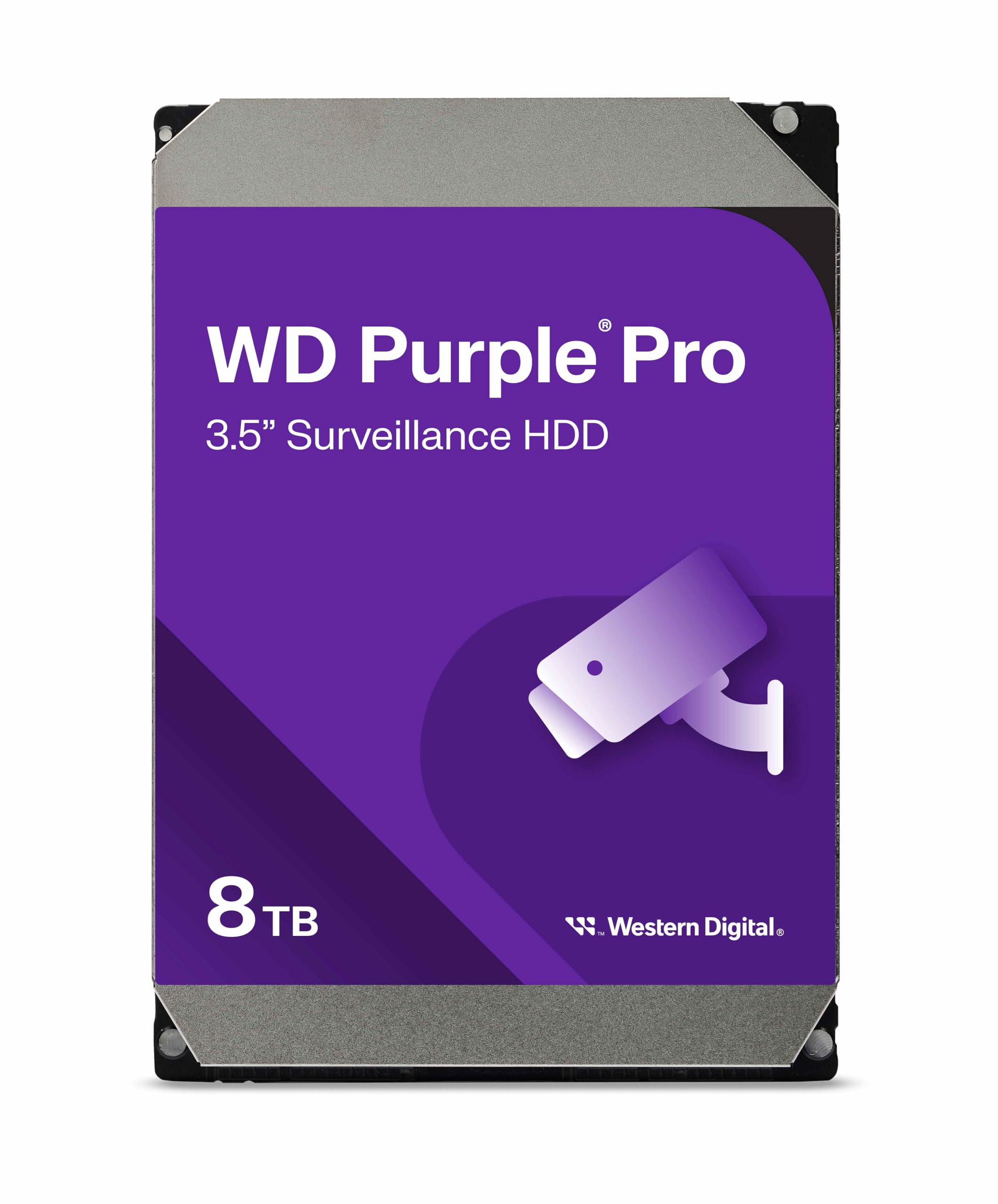 Western Digital 8Tb Wd Purple Pro Surveillance Internal Hard Drive Hdd   Sata 6 Gb/S, 256 Mb Cache, 3.5''   Wd8002Purp