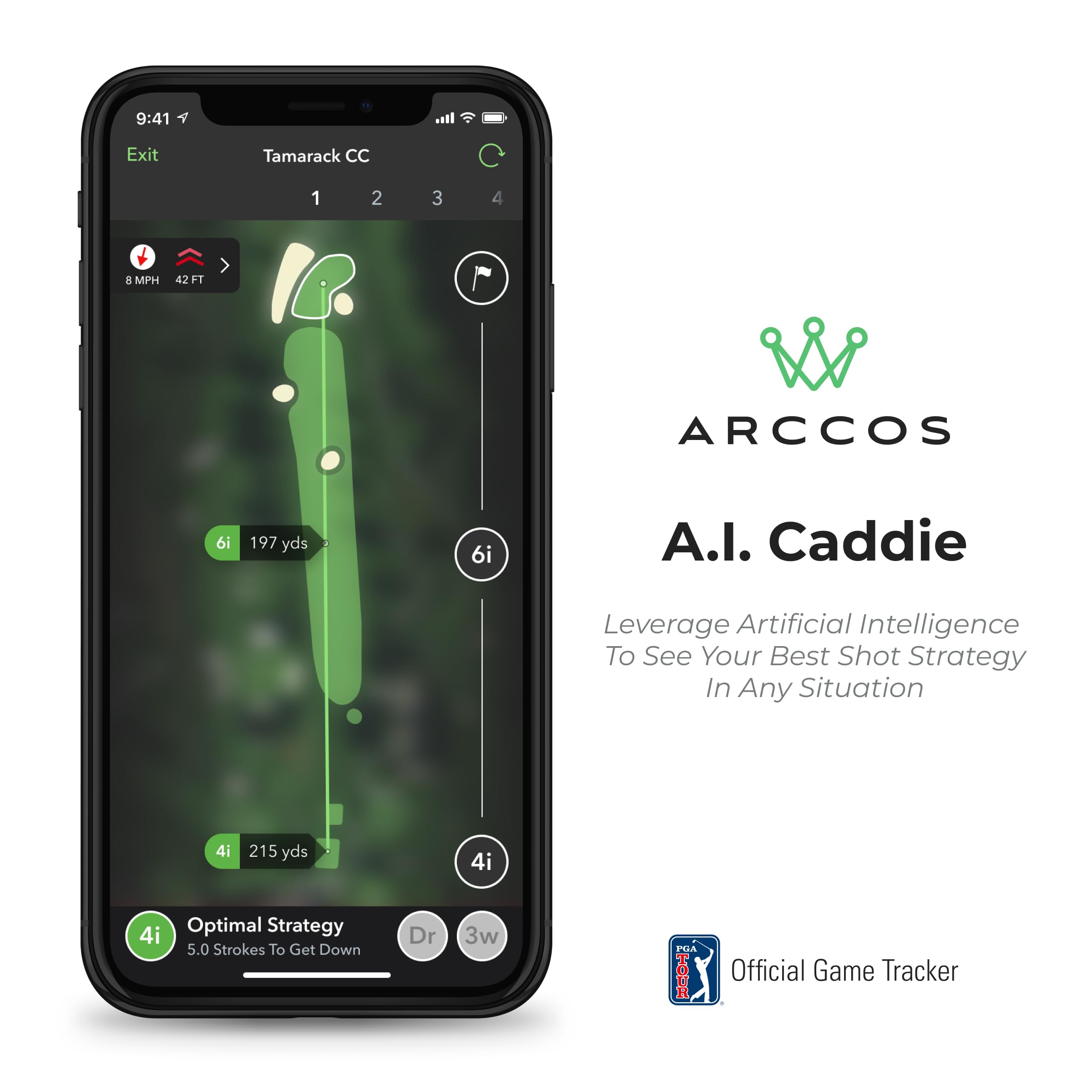 Limited Edition: Smoke Arccos Smart Sensors   Gen3+   Golf'S Best On Course Tracking System Featuring The First Ever A.I. Powere