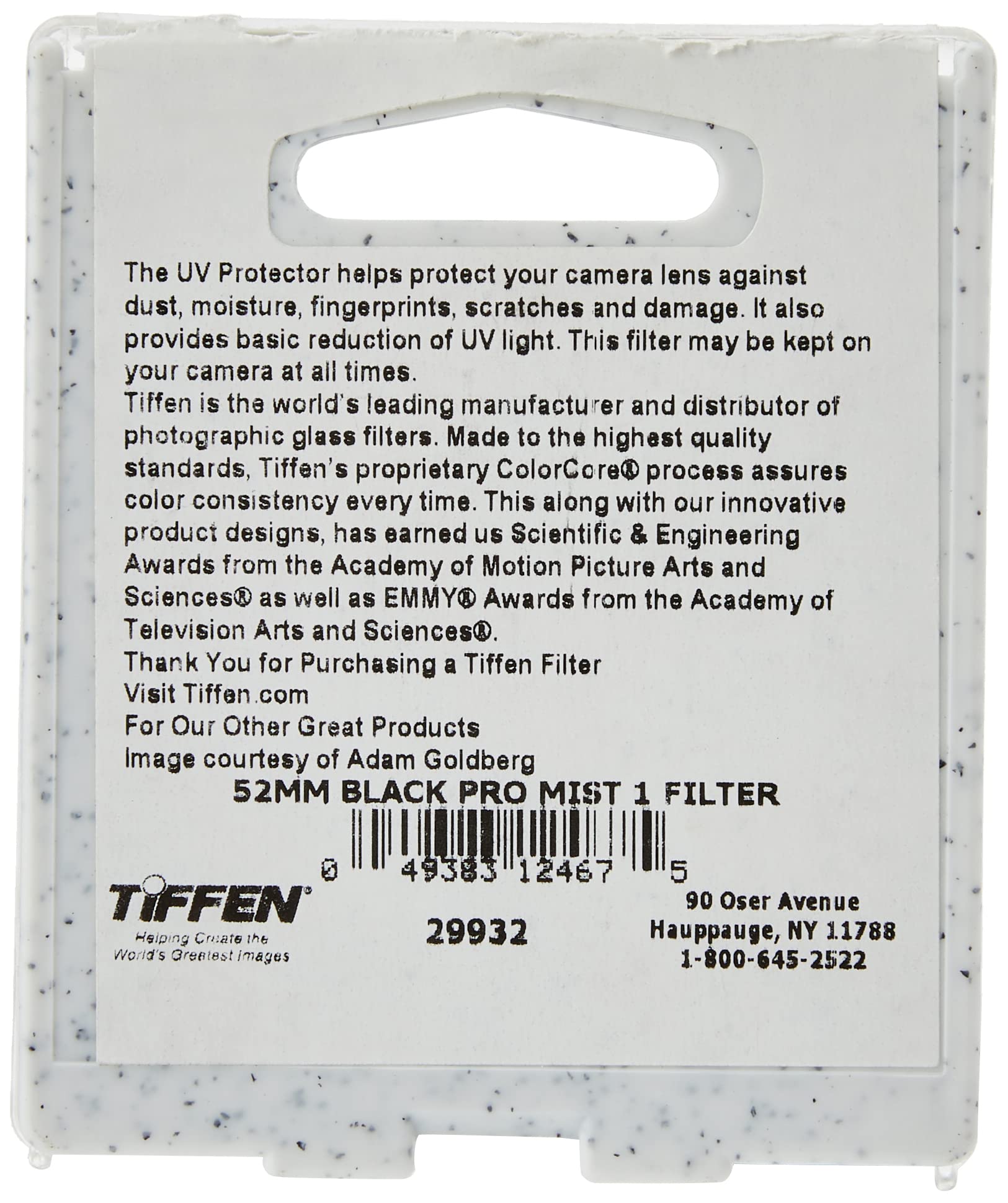 Tiffen 52Bpm1 52Mm Black Pro-Mist 1 Diffusion Camera Filter