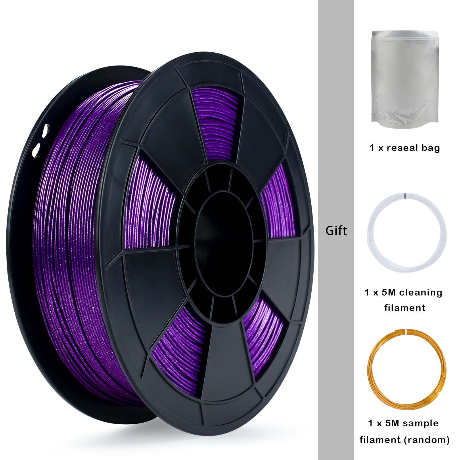 Ziro Diamond Series Filament, 3D Printer Filament 1.75Mm, Shiny Sparkle Pla With Glitter, Twinkling Neatly Wound 1Kg/2.2Lbs Spoo