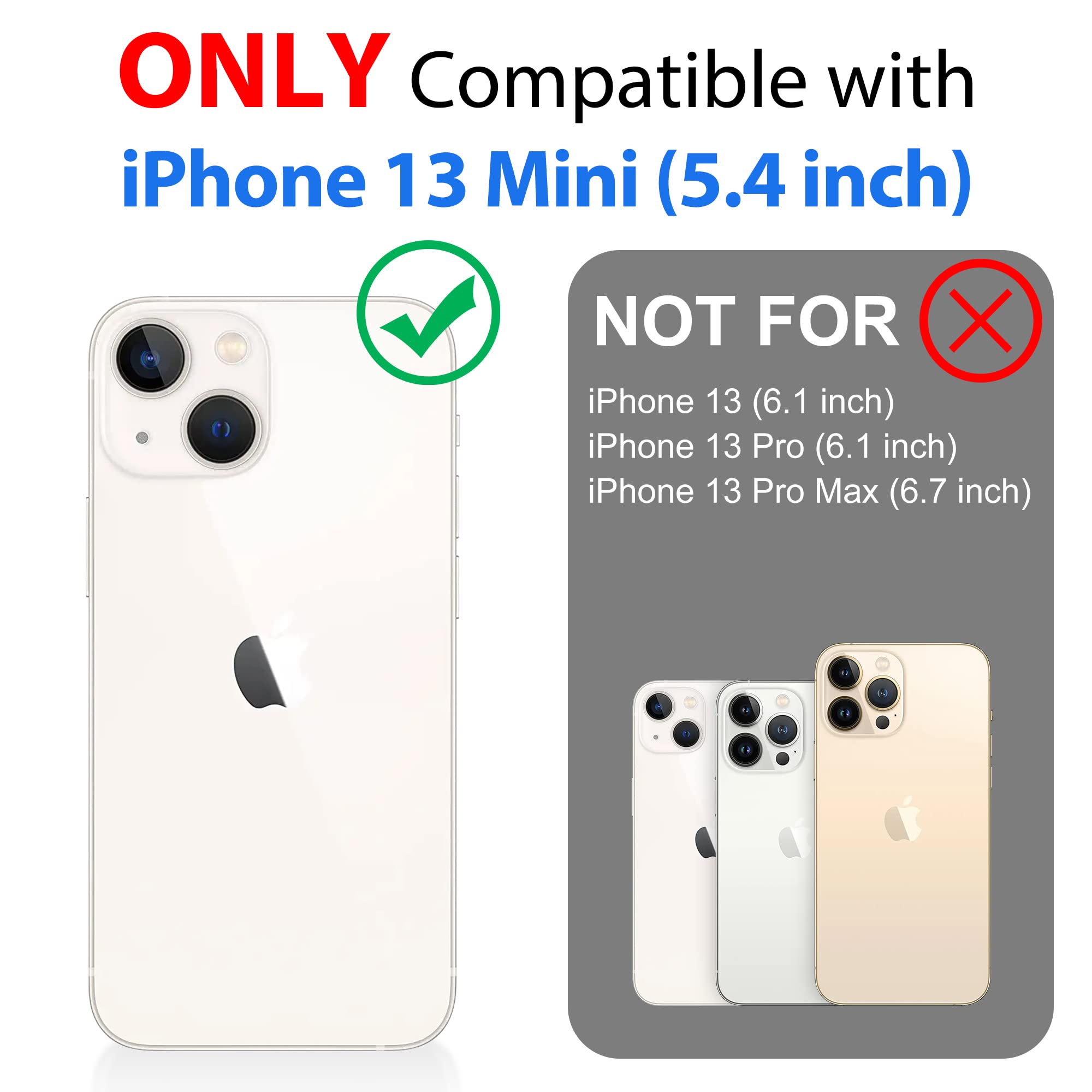 Sportlink For Iphone 13 Mini Waterproof Case   Full Body Shockproof Dustproof Phone Screen Protector Rugged Waterproof Case For