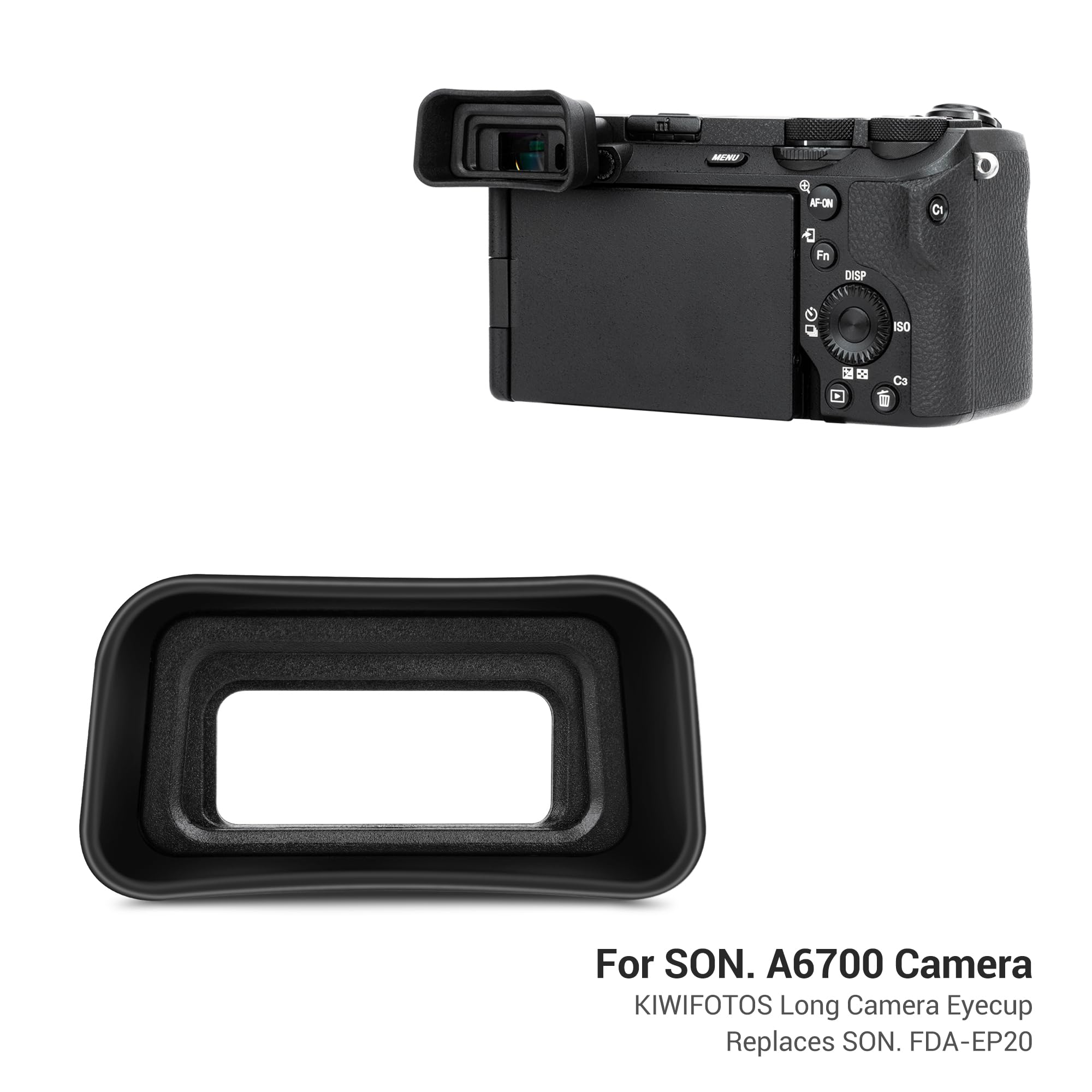 A6700 Eyecup Eyepiece, Soft Silicon Extended Camera Eye Cup Viewfinder Special Designed For Sony A6700 Alpha Aps C Mirrorless Ca