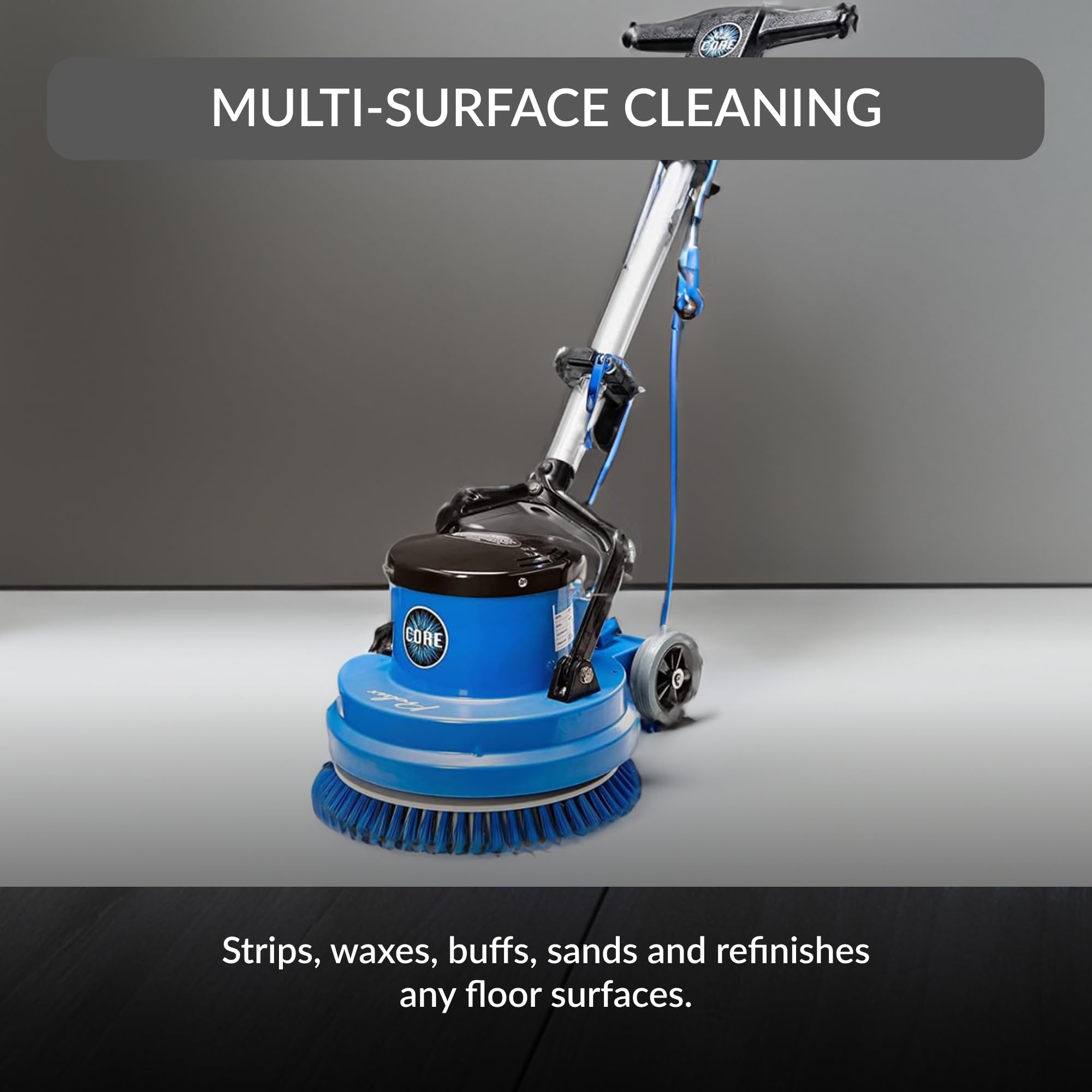 Prolux Core Heavy Duty Single Pad Commercial Polisher, Floor Buffer Machine, Scrubber, 15 Inch Commercial Duty