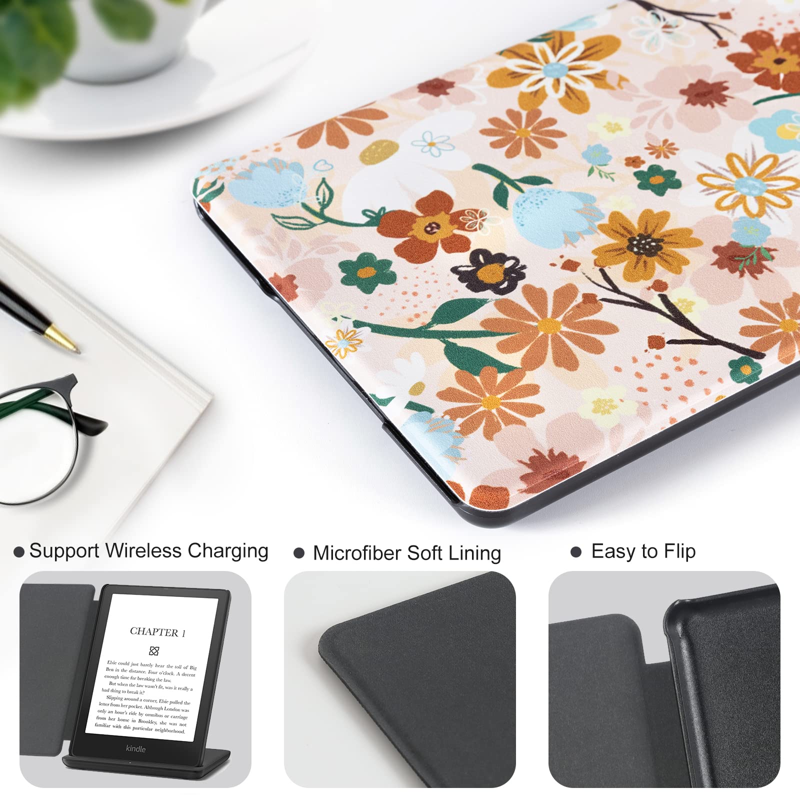 Cobak Kindle Paperwhite Case   Pu Leather Smart Cover With Auto Sleep Wake Feature For Kindle Paperwhite Signature Edition And K