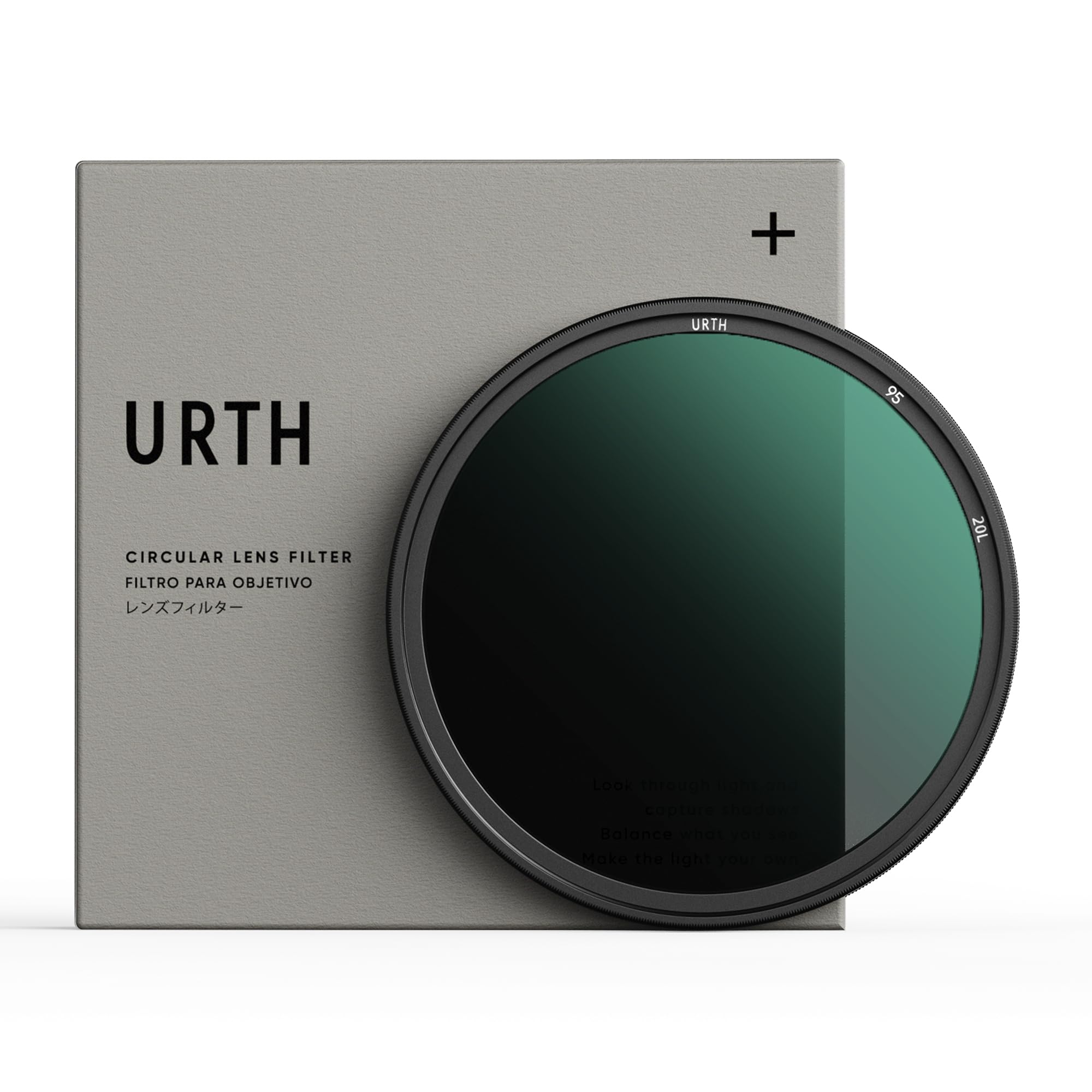 Urth 95mm ND8 (3 Stop) Lens Filter (Plus+) - 20-Layer Nano-Coated, Ultra-Slim Neutral Density Camera Lens Exposure Filter