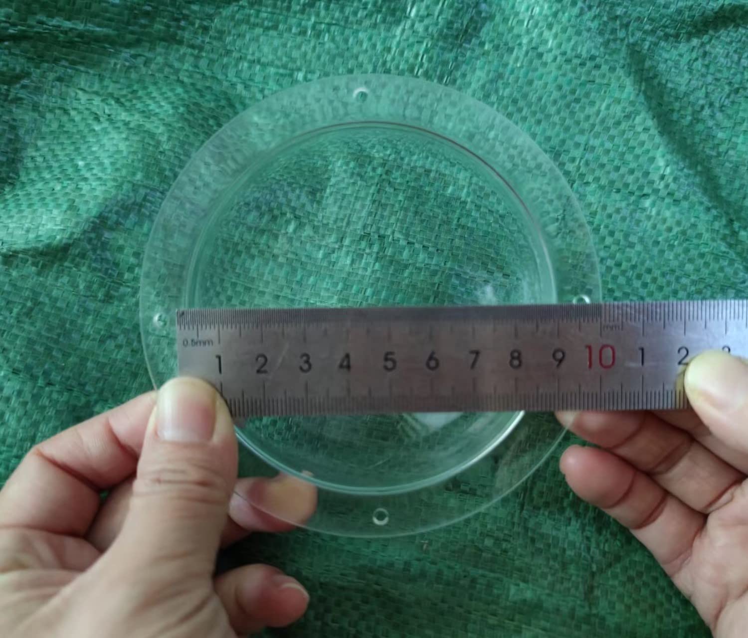 F Ber Ricrrover Clear Diameter 3.54Inch W/ 4 Holes Acrylic Indoor/Outdoor Cctv Replacement Dome Camera Cover Security Dome Camer