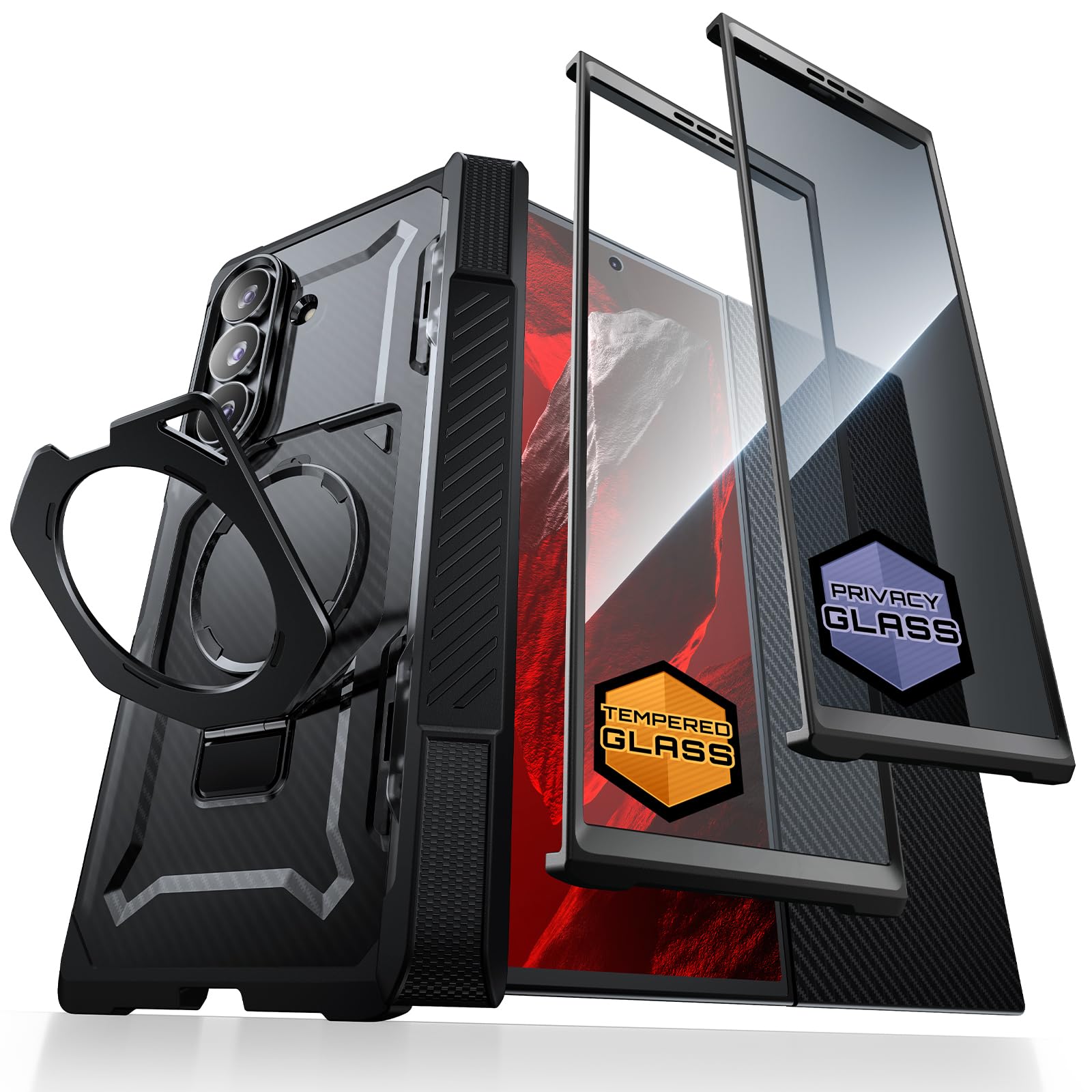 SUPCASE for Samsung Galaxy Z TriFold Case with 2 Tempered Glass Screen Protectors (UB Grip), [Compatible with MagSafe] [Built-in