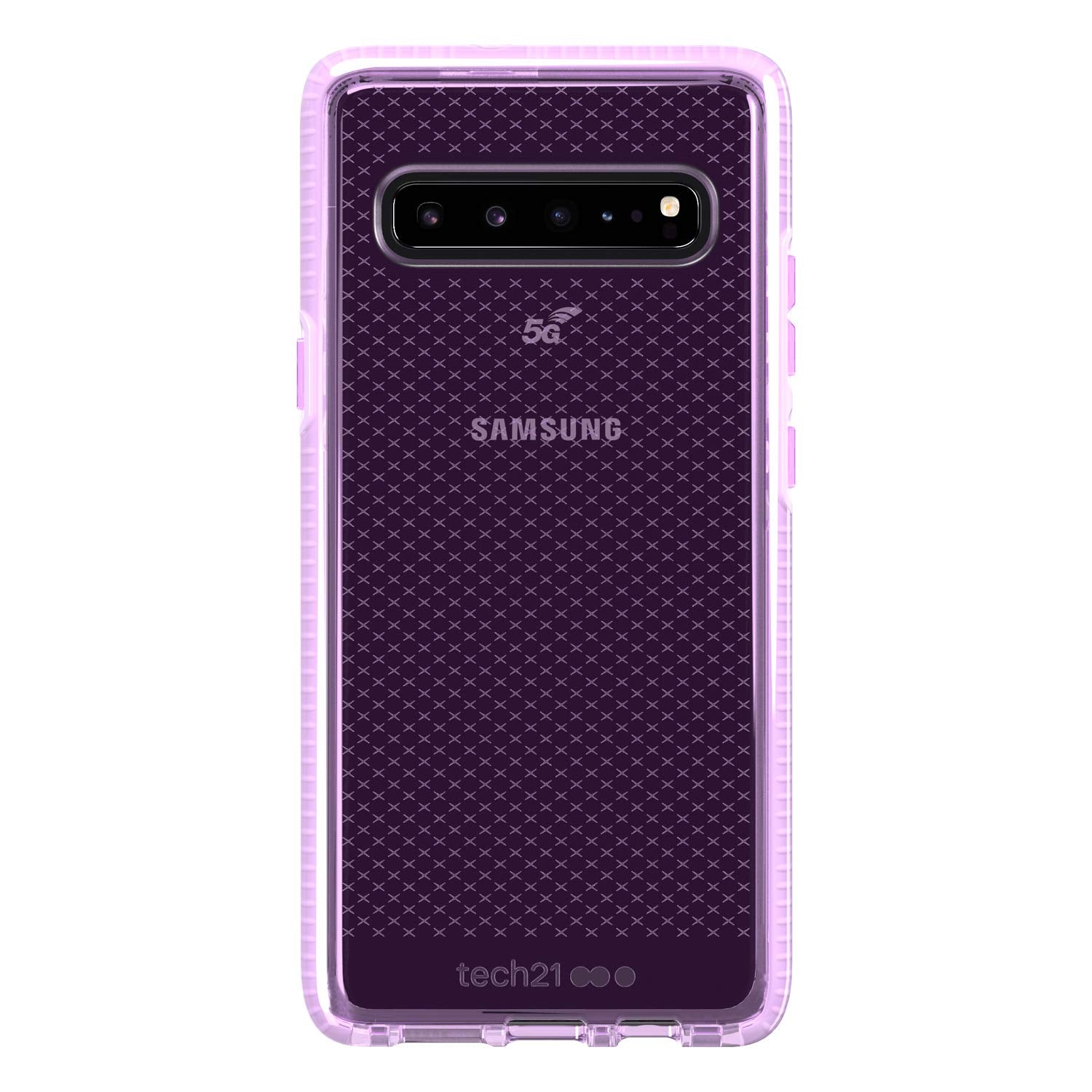 Tech21 - Evo Check Case - Compatible With Samsung Galaxy S10 5G - Mobile Phone Casing With Anti-Microbial Properties, Orchid