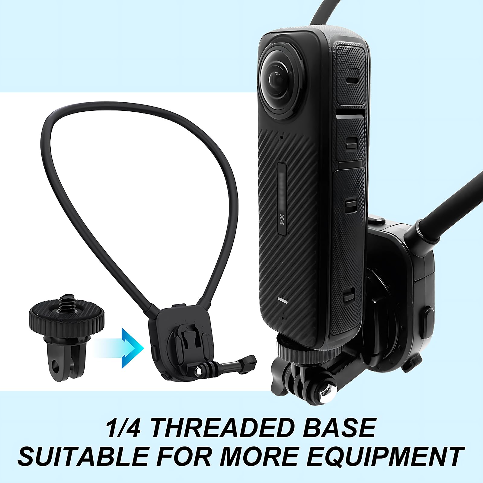 Magnetic Neck Mount For Phones, Cell Phone Holder Around Neck Pov/Vlog Selfie Mount Hand Free Phones Neck Holder Video Recording