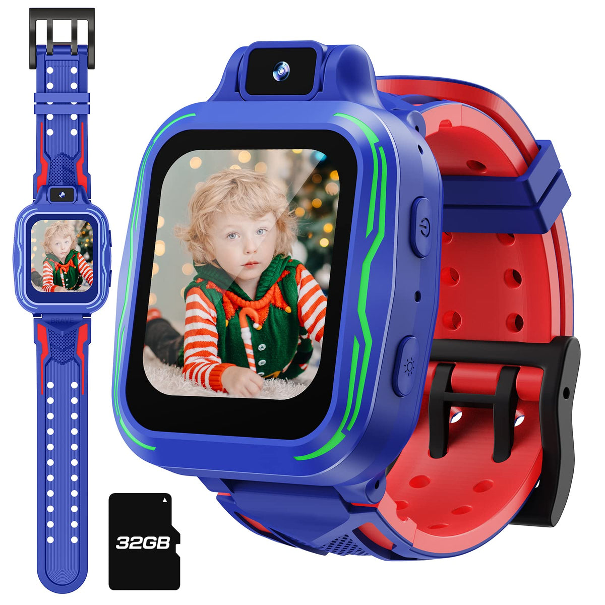 Vansing Kids Watch Boys With Camera,Children Digital Smart Watch Touchscreen With Video Mp3 Alarm Pedometer Games For Age 3 9 Ye