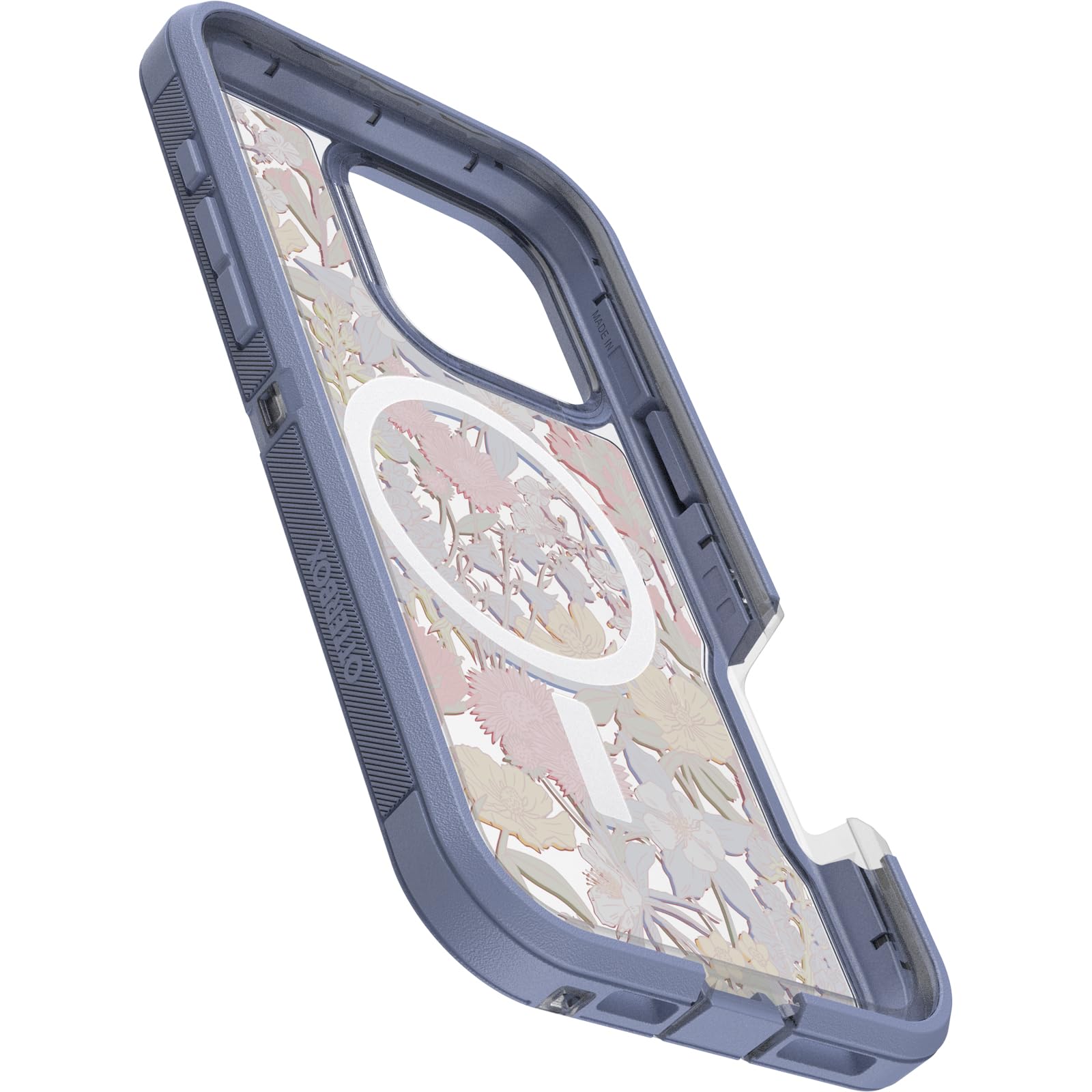 Otterbox Iphone 16 Pro Max Defender Series Xt Clear Case   Floral Purple