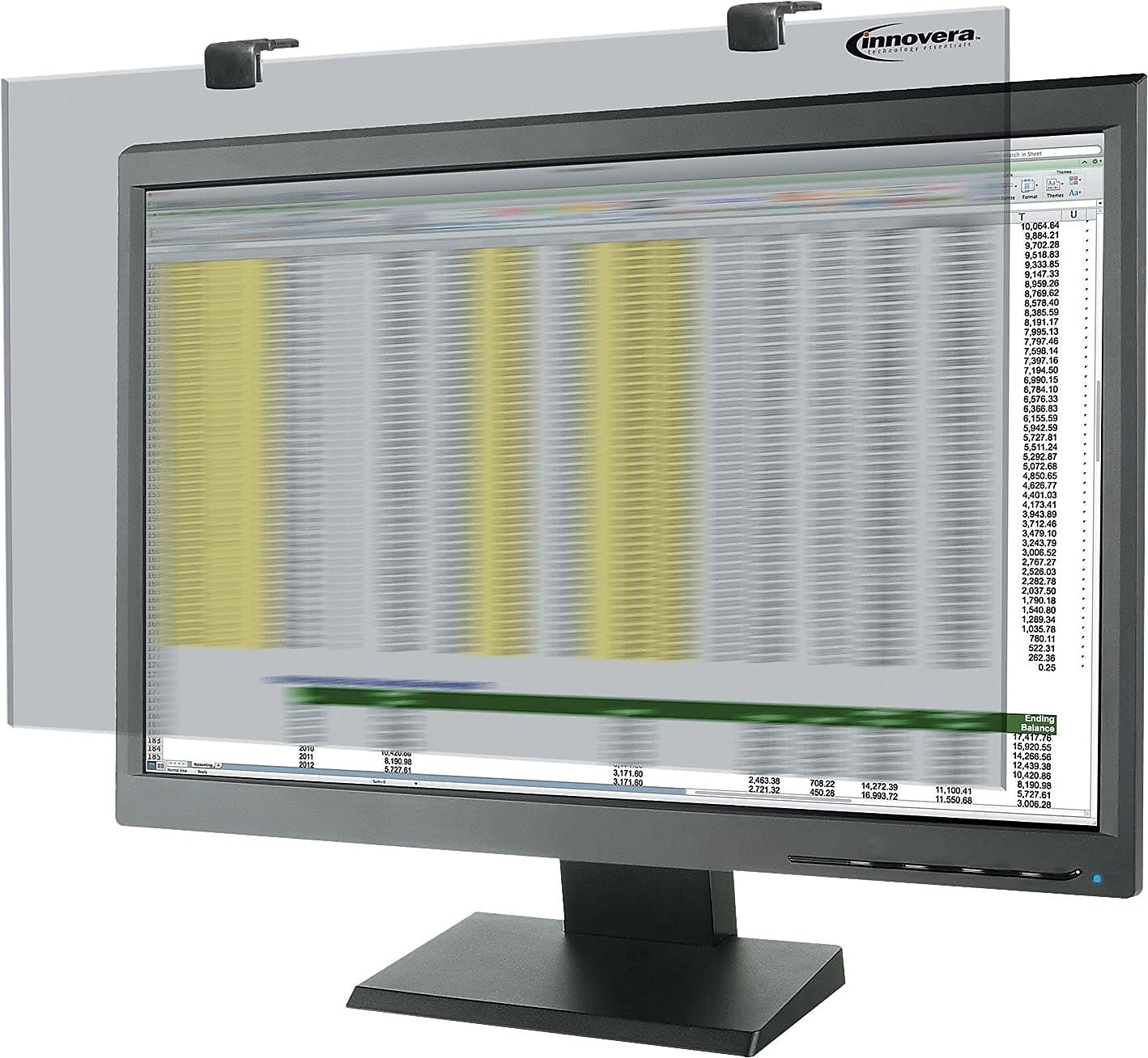 Innovera Ivr46416 16:9 / 16:10 Premium Antiglare Blur Privacy Monitor Filter For 24'' Widescreen Lcd
