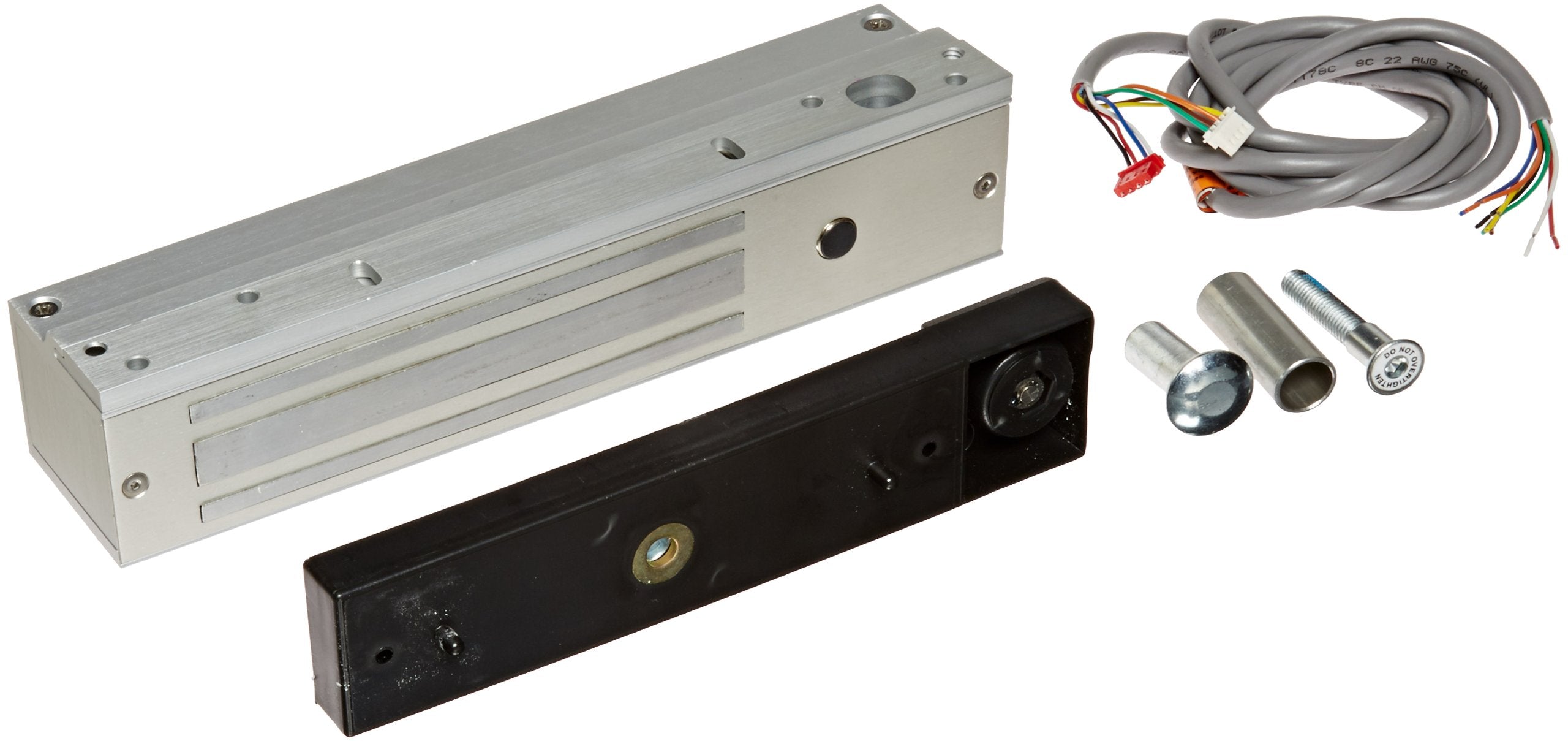 SDC 1581S Mini Exit Check EMLock Single Aluminum Delayed Egress Electromagnetic Lock with Door Position Sensor, 12/24 VDC, 650 l
