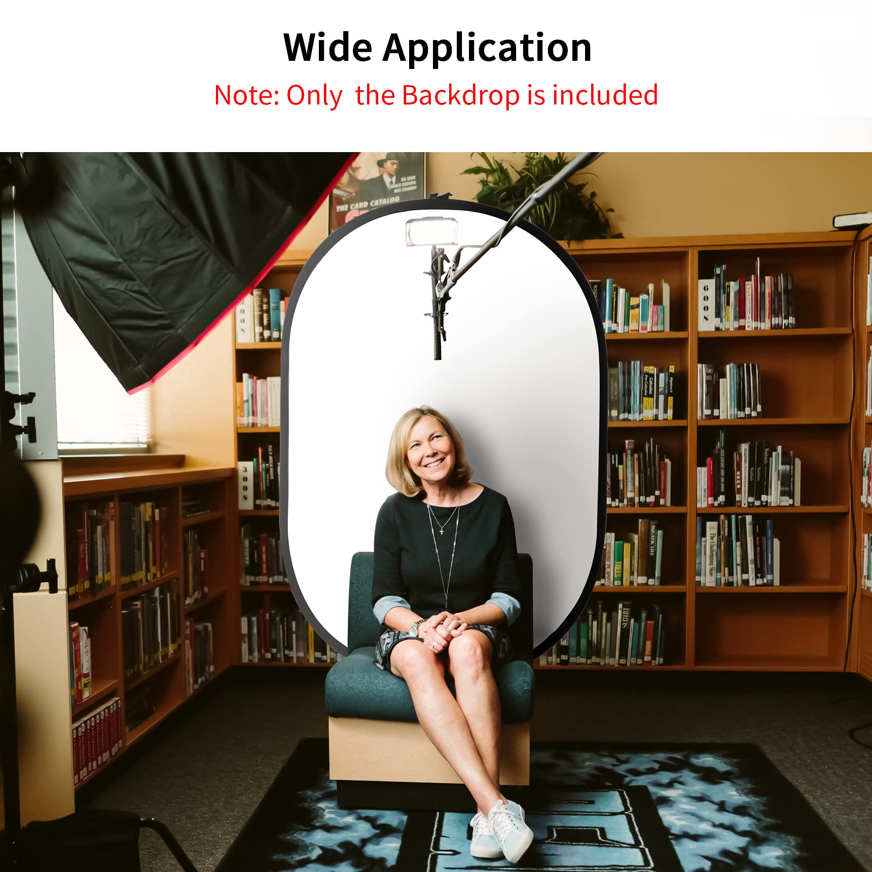 Selens Black White Backdrop 59X78.7Inches Pop Up Collapsible Background With Carrying Bag For Youtube Streaming Photo Studio Por