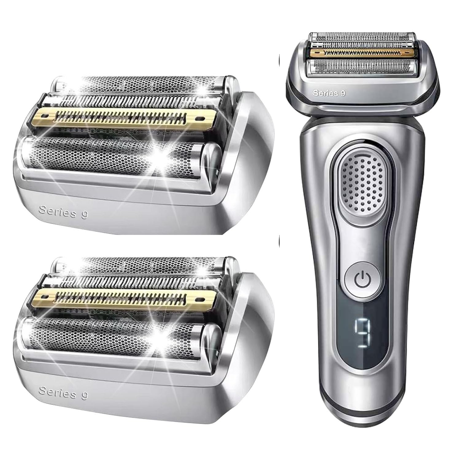 2Pcs 92S Series 9 Replacement Head For Braun Series 9 Foil Shaver Replacement Heads For Braun Series 9 Replacement Blades 9290Cc