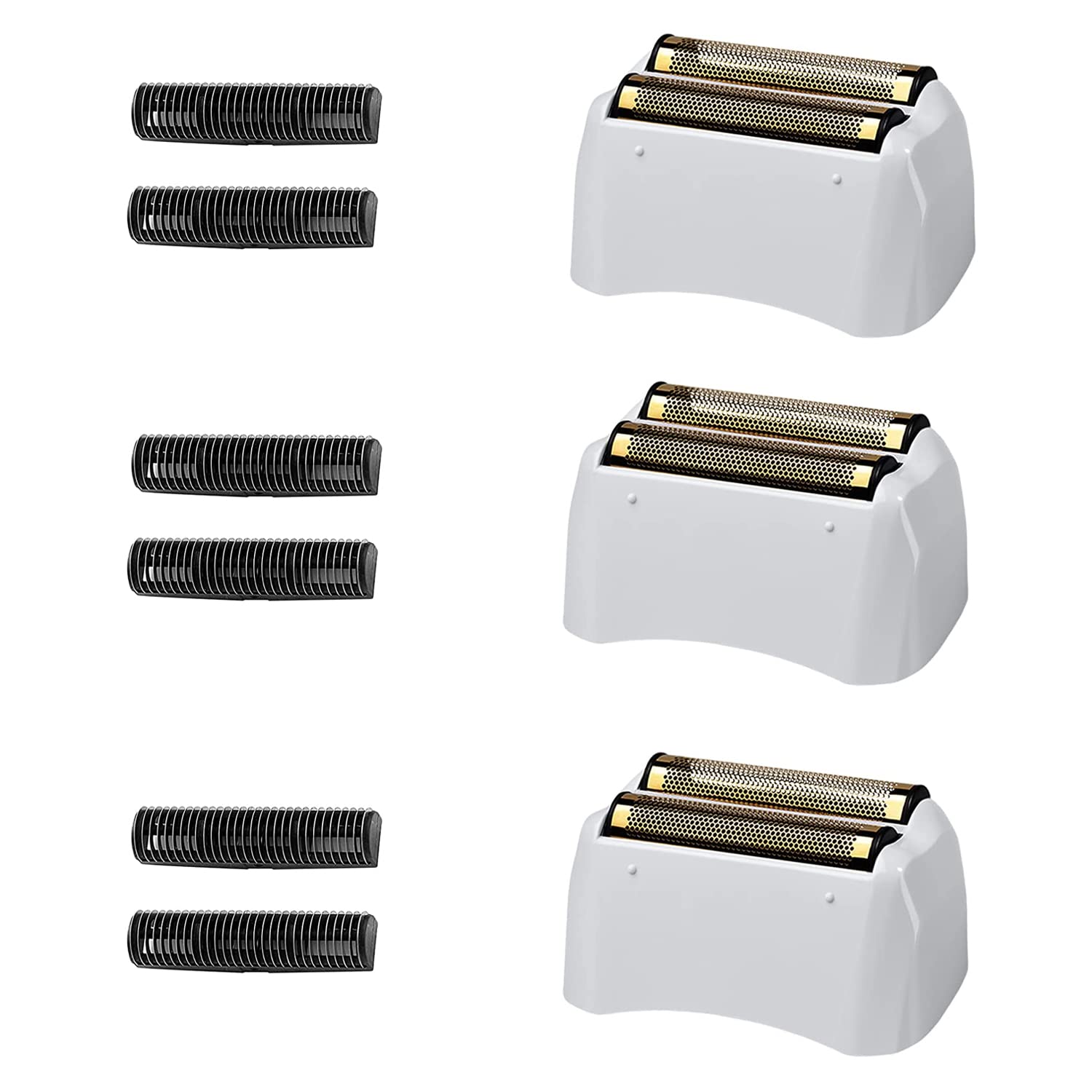 3 Packs Pro Shaver Replacement Foil And Cutters Compatible With Andis #17155 & #17150#17200 Shaver Pro Foil