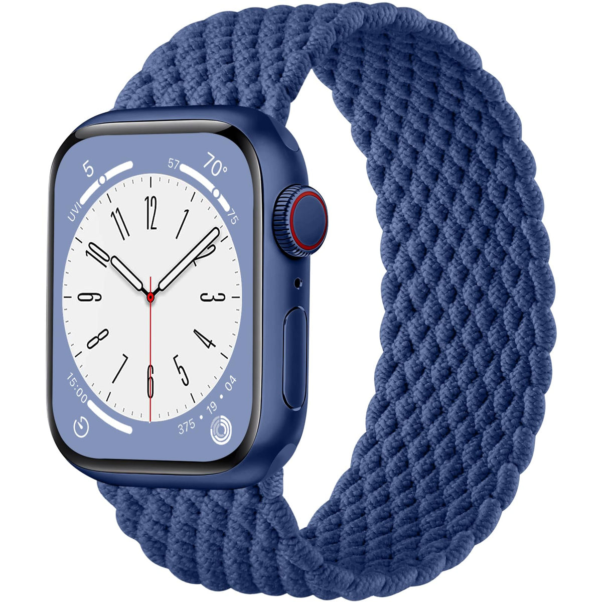 Zedoli Braided Stretchy Solo Loop Band Compatible For Apple Watch Band 38Mm 40Mm 41Mm 42Mm Women Men, Nylon Elastic Strap Wristb