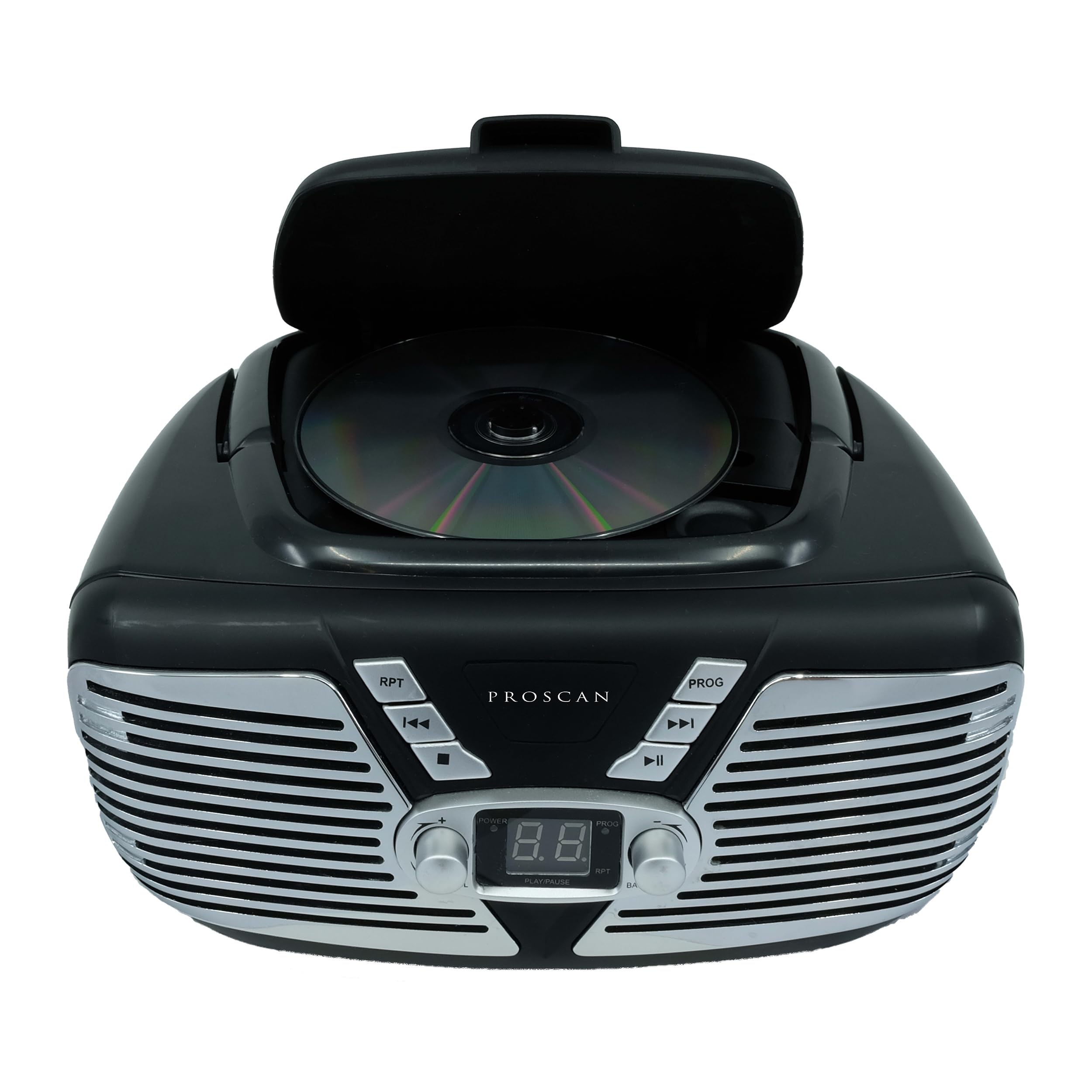 Proscan Elite Portable Cd Radio Boombox (Black)   Enjoy Listening To Your Cd Collection, The Am/Fm Stereo, Or Aux Audio Devices