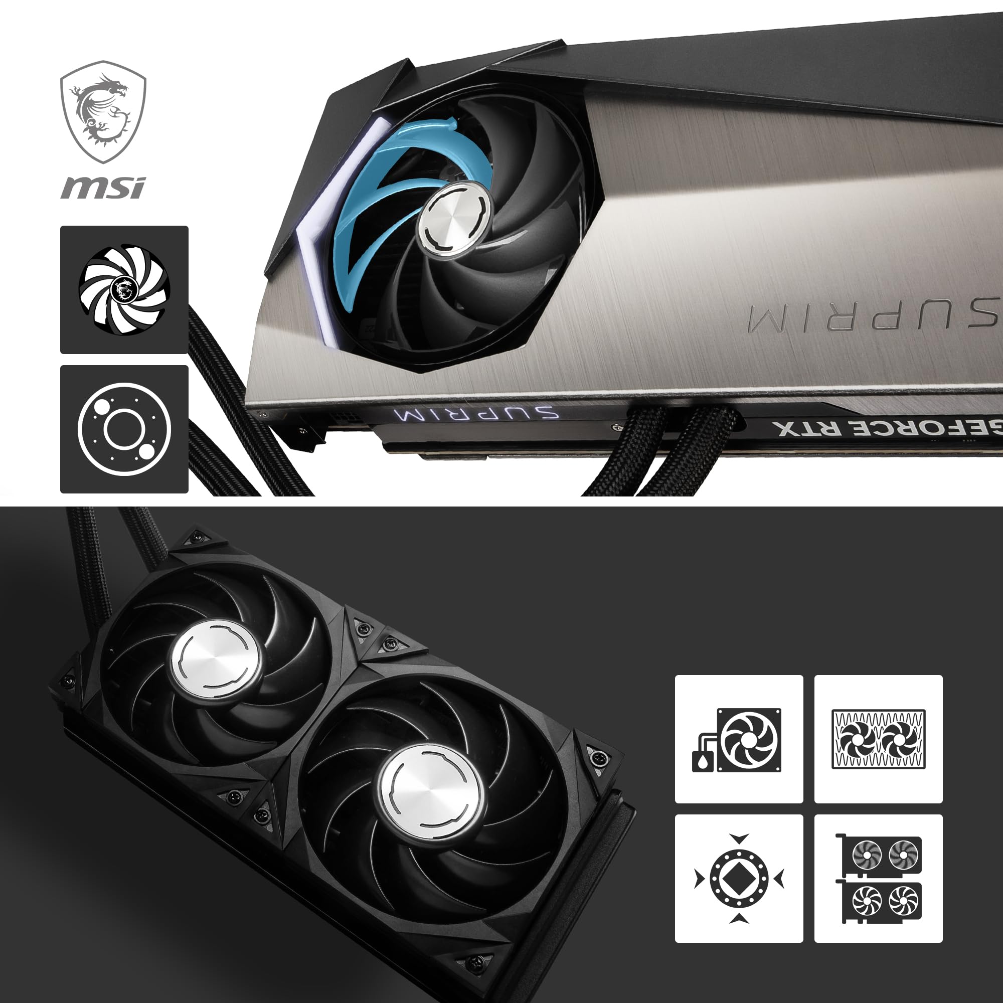 Msi Geforce Rtx 4090 Suprim Liquid X 24G Gaming Graphics Card   24Gb Gddr6X, 2625 Mhz, Pci Express Gen 4, 384 Bit, 3X Dp V 1.4A,