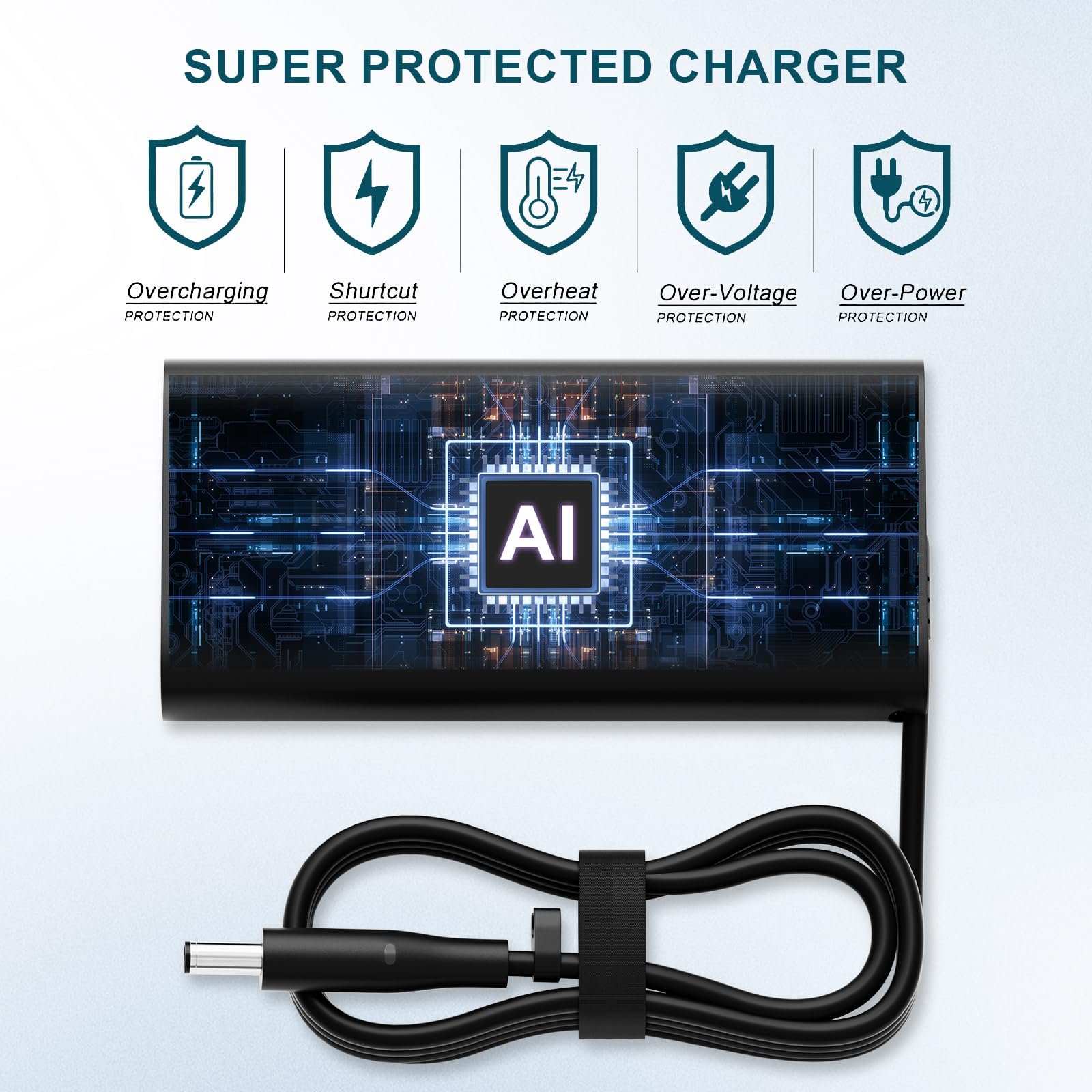 New Dell 130W Ac Adapter Laptop Charger For Dell Xps 15 7590 9570 9560 9550 9530 Precision 5510 5520 5530 5540 M3800 Vostro 7500